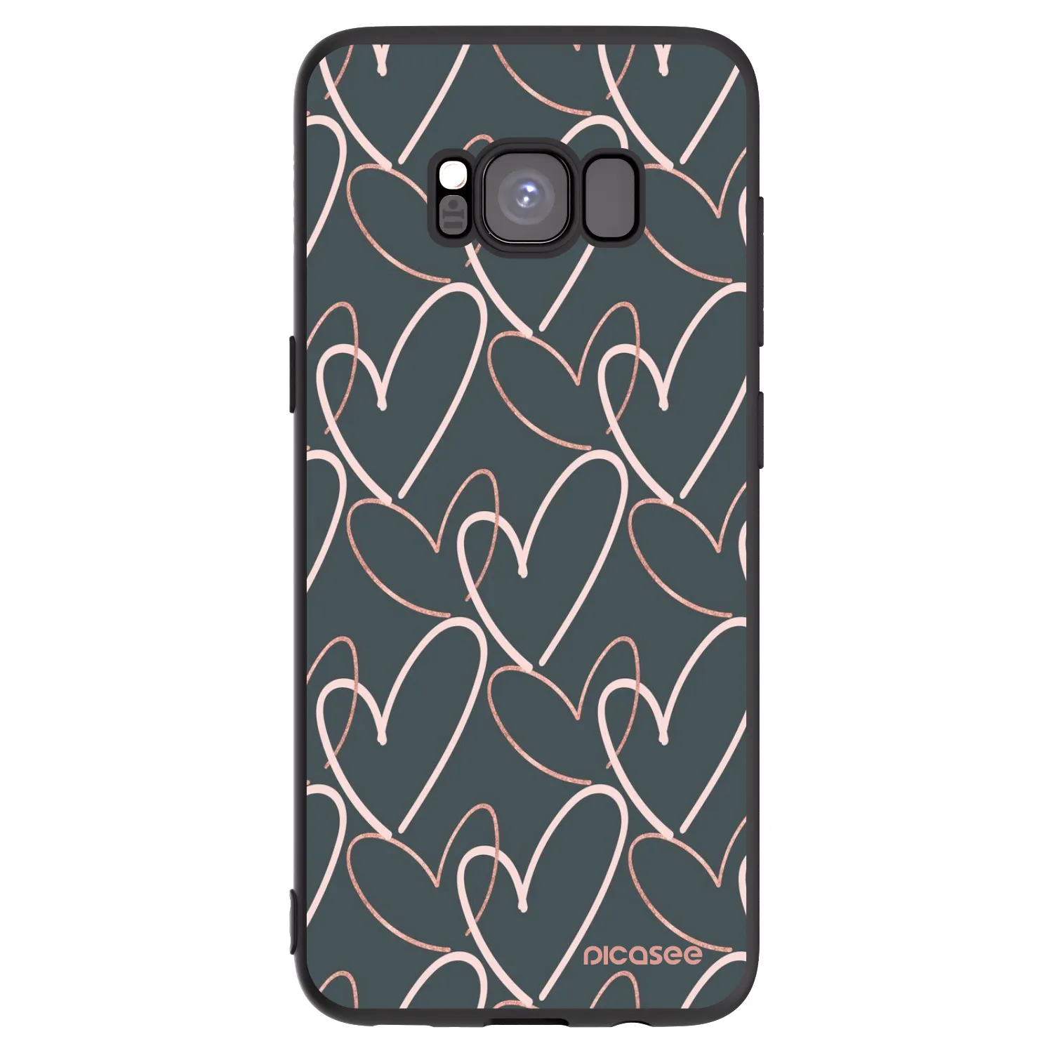 Picasee Samsung Galaxy S8 G950F Hülle - Schwarzes Silikon - Viel Liebe