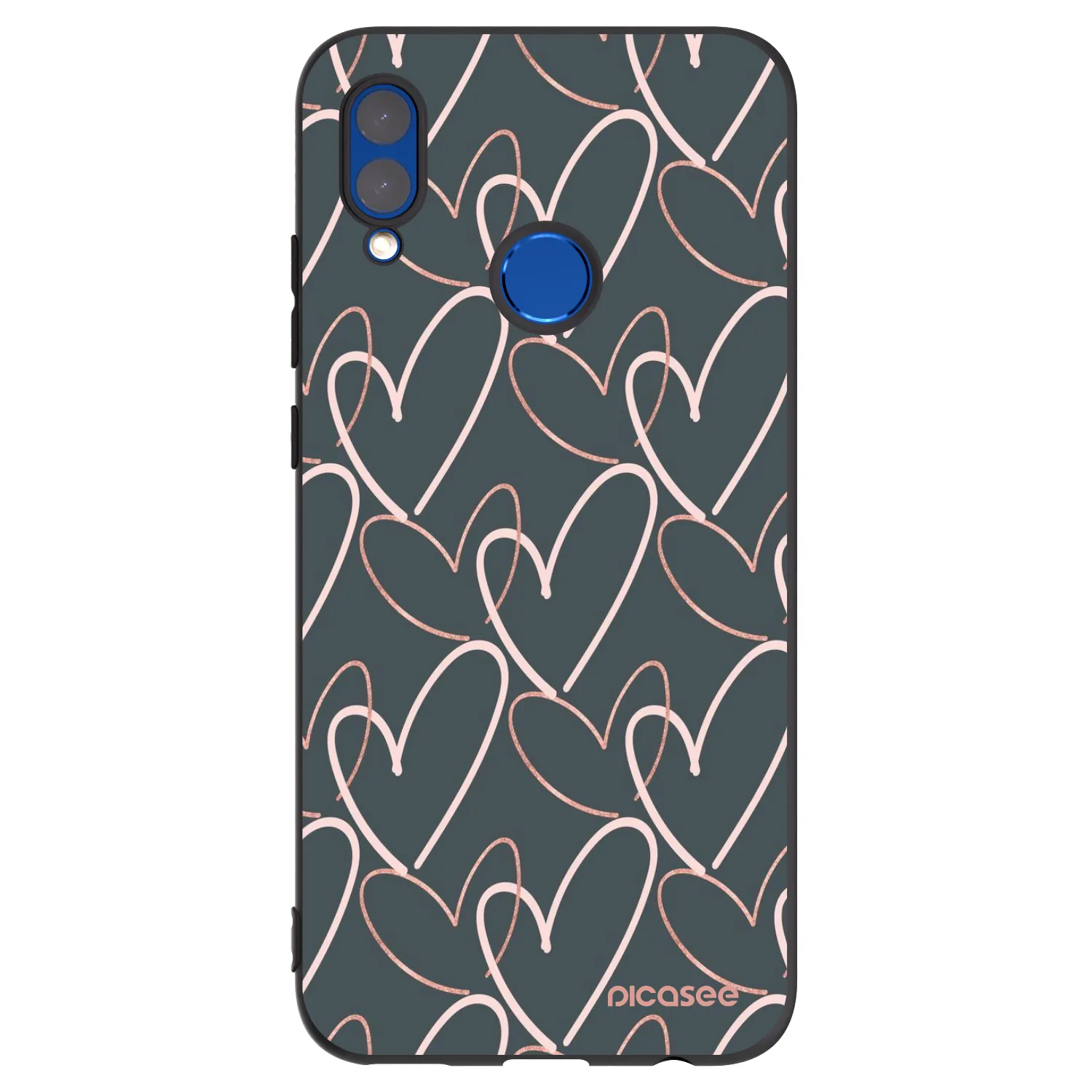 Picasee Honor 10 Lite Hülle - Schwarzes Silikon - Viel Liebe