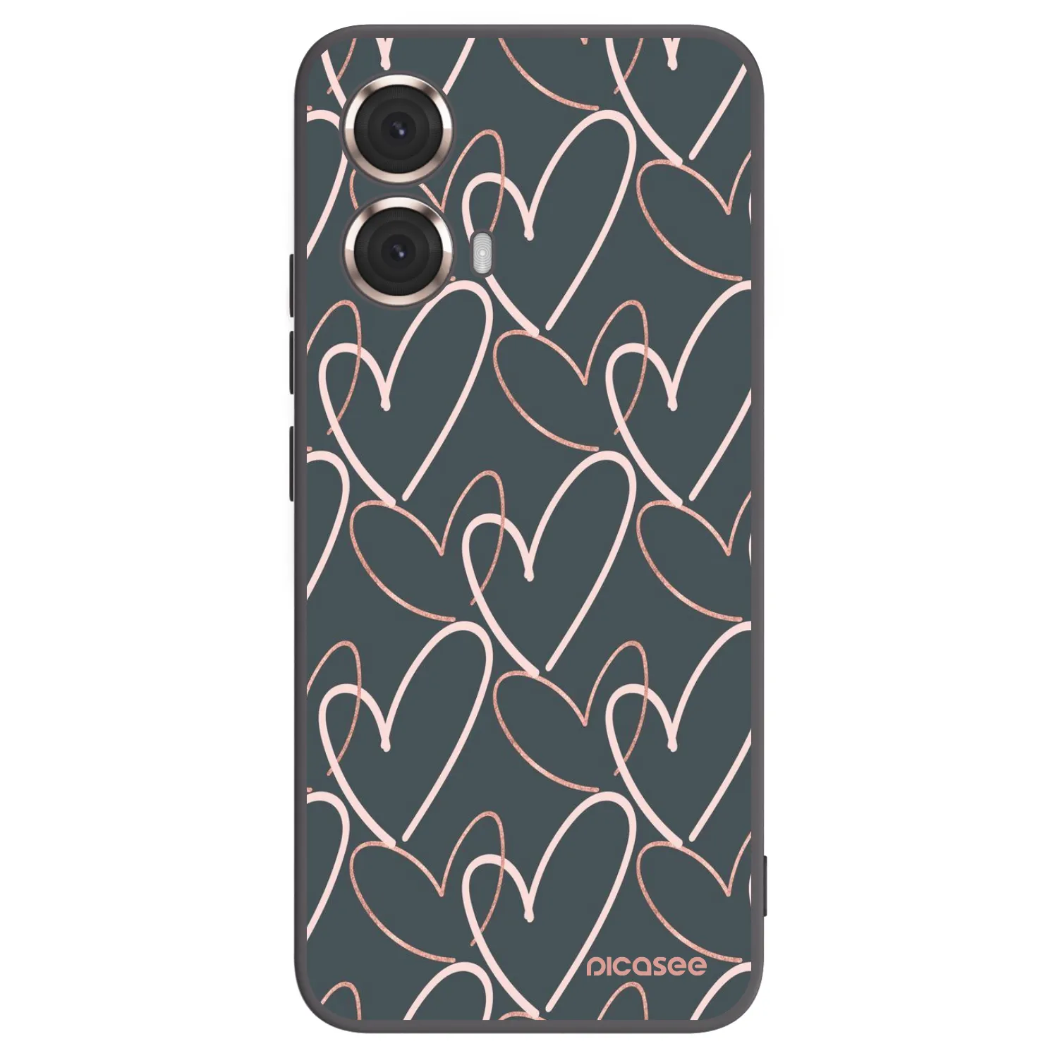 Picasee Motorola Moto G85 Hülle - Schwarzes Silikon - Viel Liebe