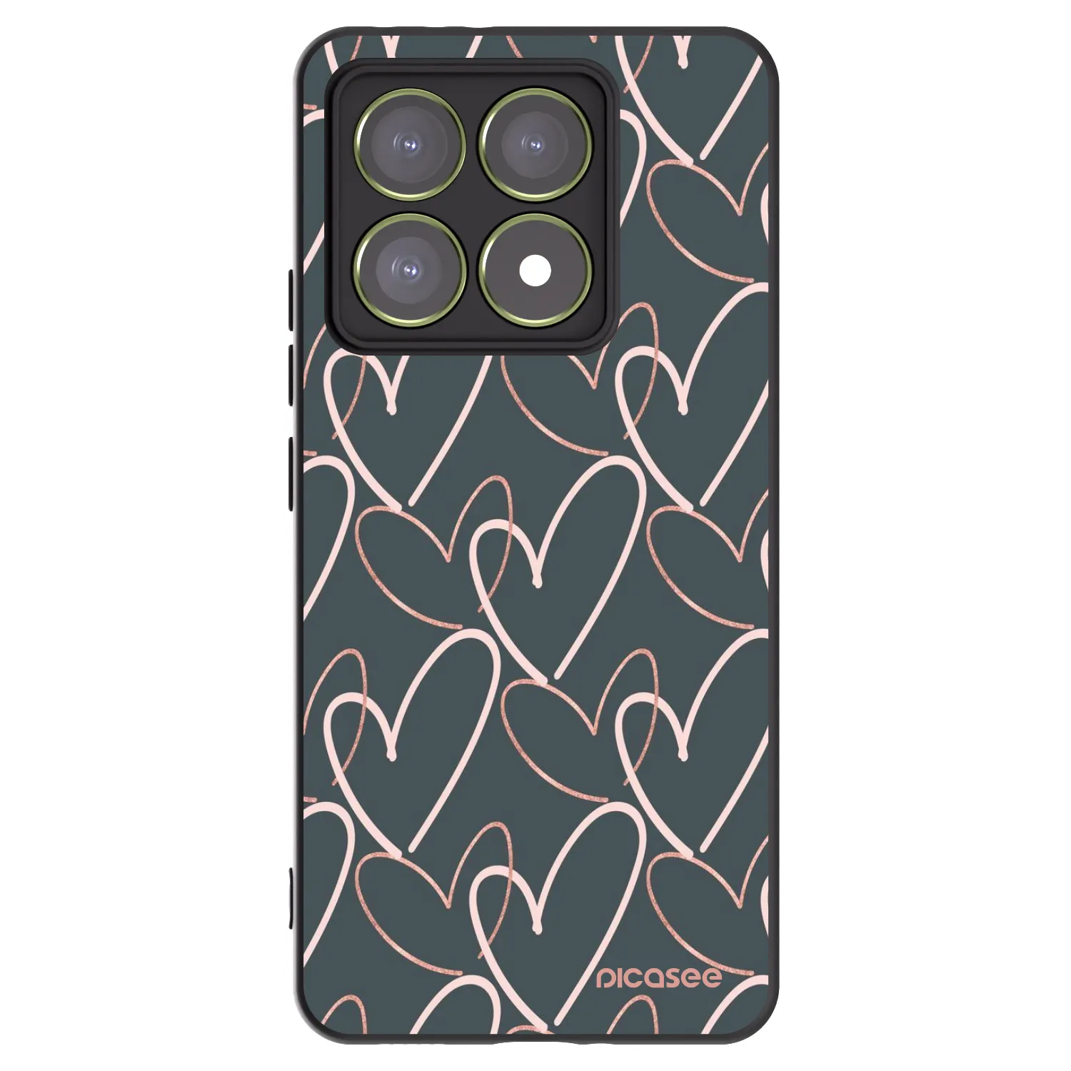 Picasee Xiaomi 14T Hülle - Schwarzes Silikon - Viel Liebe