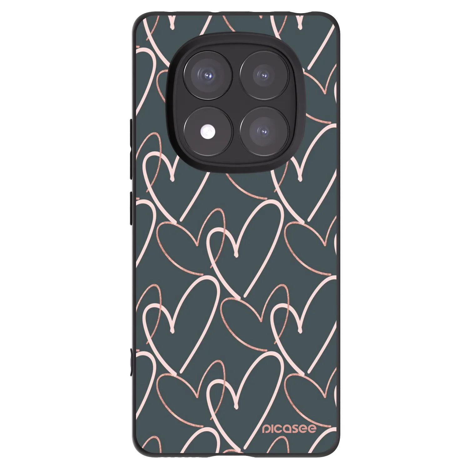 Picasee Xiaomi Redmi Note 14 Pro 5G Hülle - Schwarzes Silikon - Viel Liebe