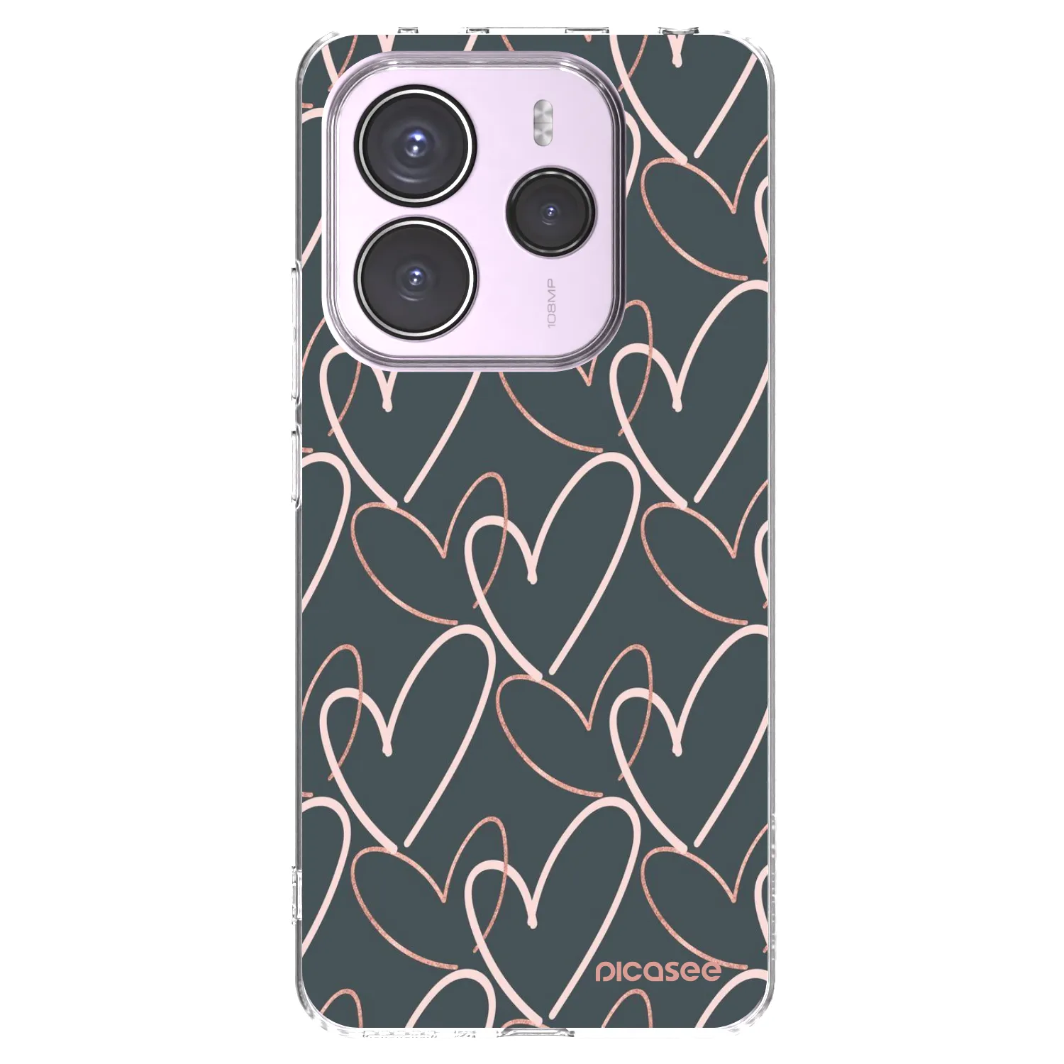 Picasee Xiaomi Redmi Note 14 5G Hülle - Transparentes Silikon - Viel Liebe