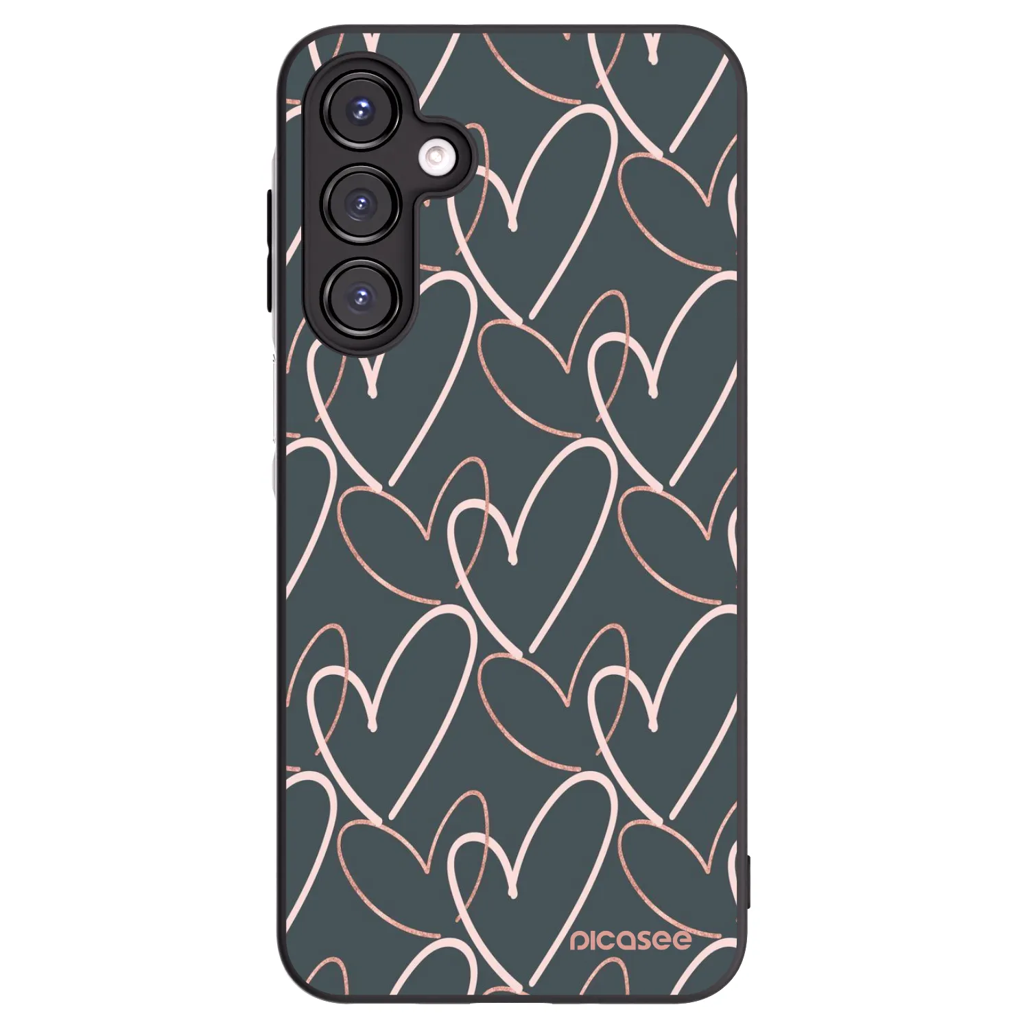 Picasee Samsung Galaxy A16 5G Hülle - Schwarzes Silikon - Viel Liebe