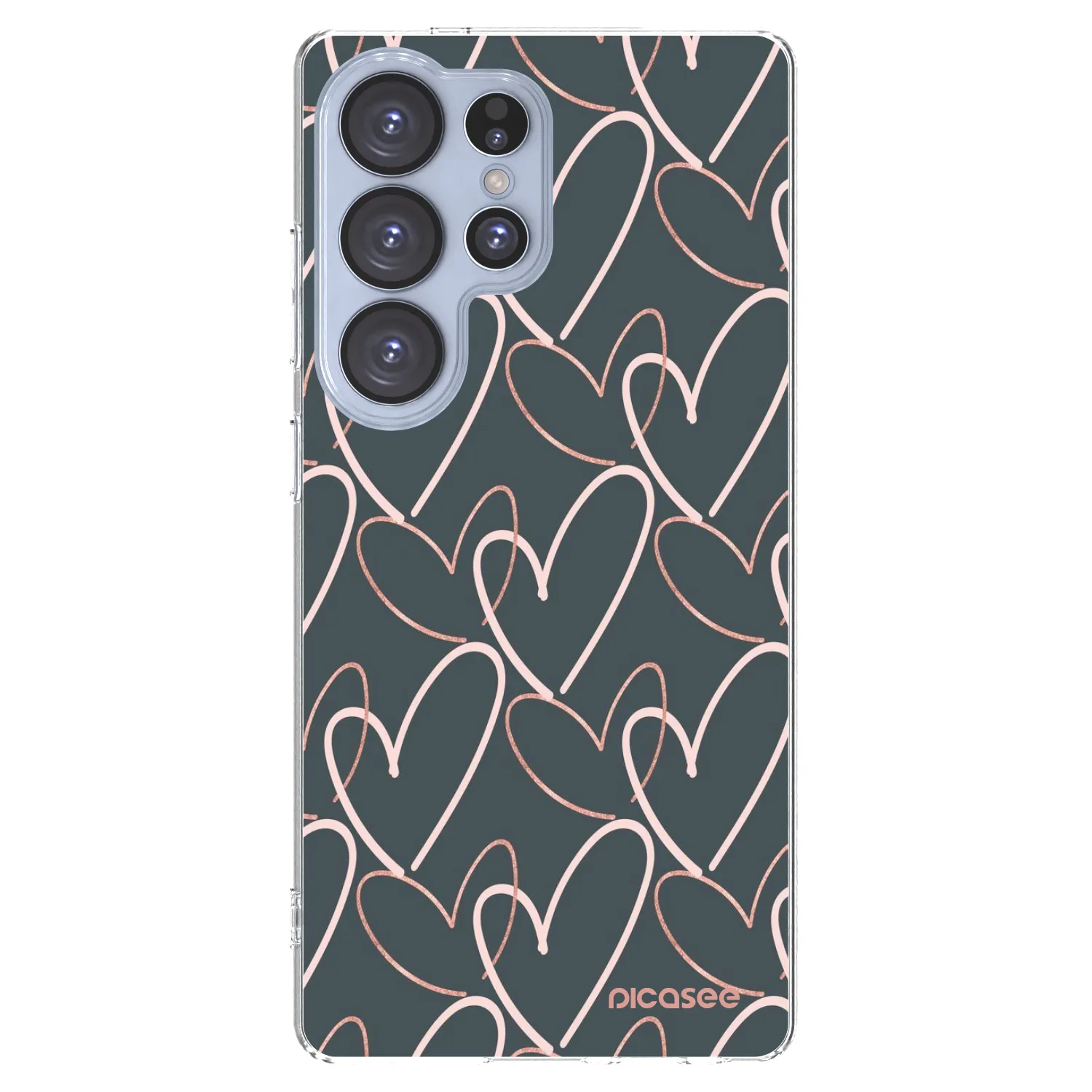 Picasee Samsung Galaxy S25 Ultra 5G Hülle - Transparentes Silikon - Viel Liebe