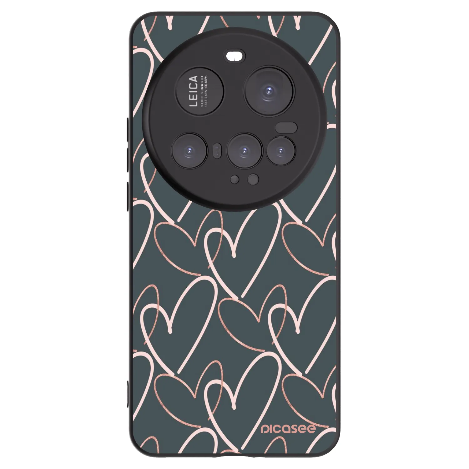 Picasee Xiaomi 15 Ultra Hülle - Schwarzes Silikon - Viel Liebe