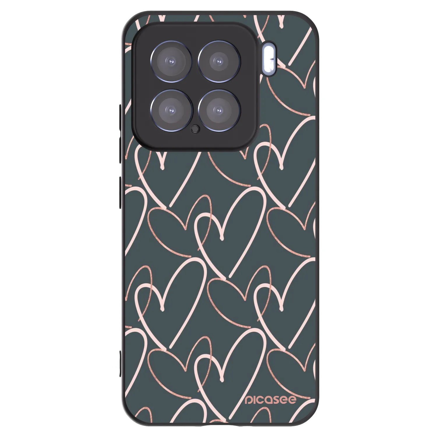 Picasee Xiaomi 15 Hülle - Schwarzes Silikon - Viel Liebe