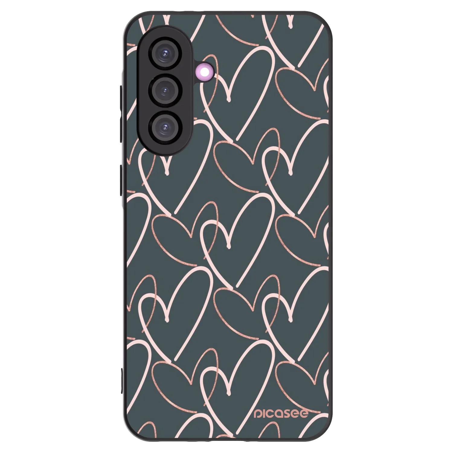 Picasee Samsung Galaxy A56 5G A566B Hülle - Schwarzes Silikon - Viel Liebe
