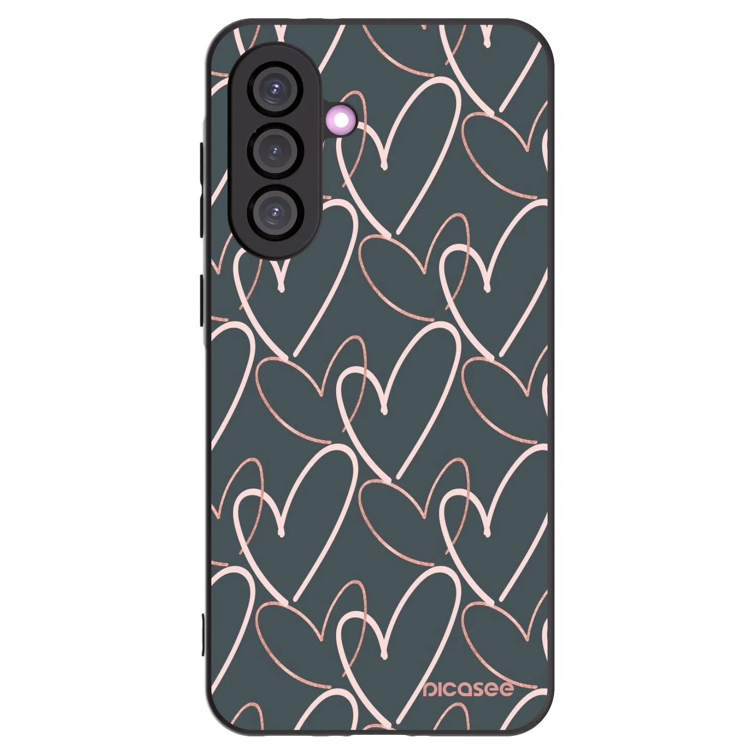 Picasee Samsung Galaxy A36 5G Hülle - Schwarzes Silikon - Viel Liebe