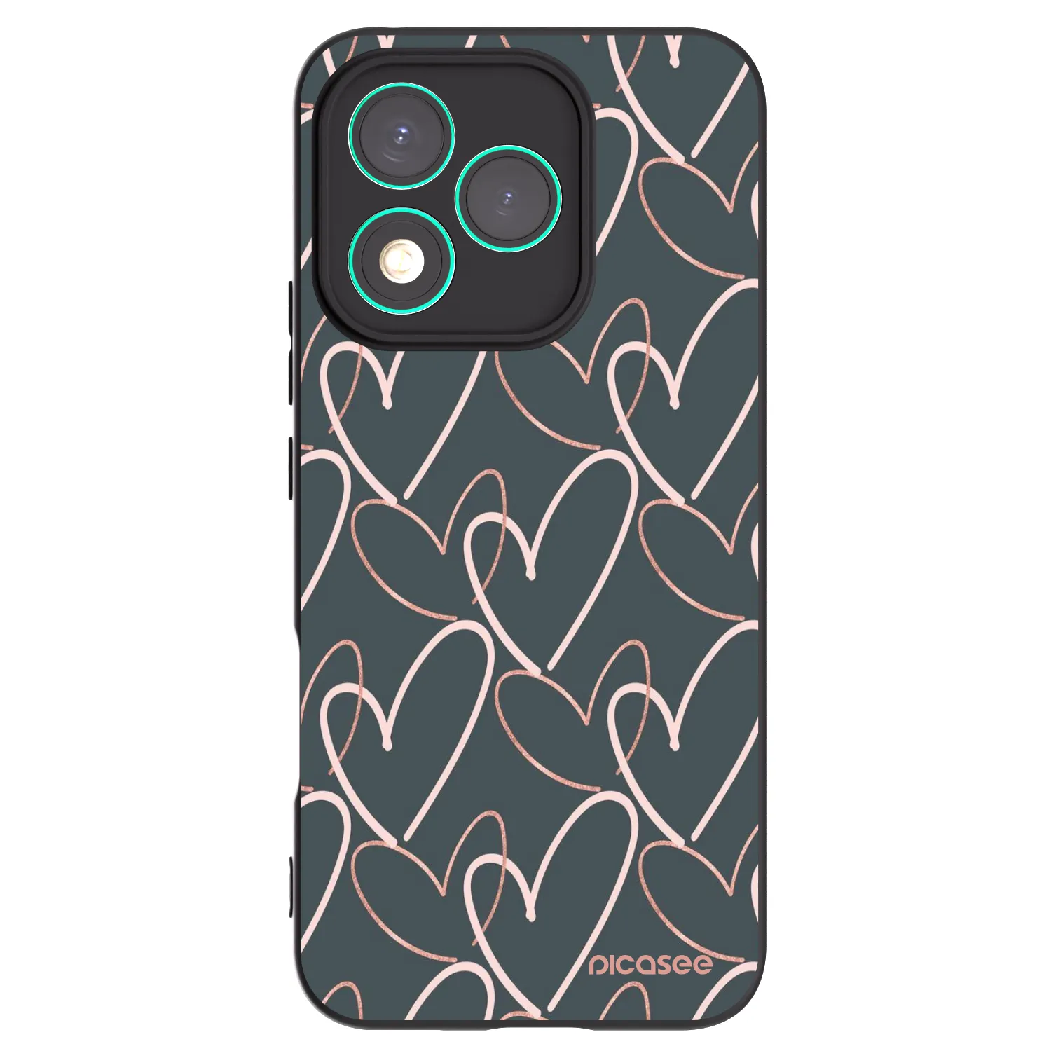 Picasee Honor 400 Lite 5G Hülle - Schwarzes Silikon - Viel Liebe