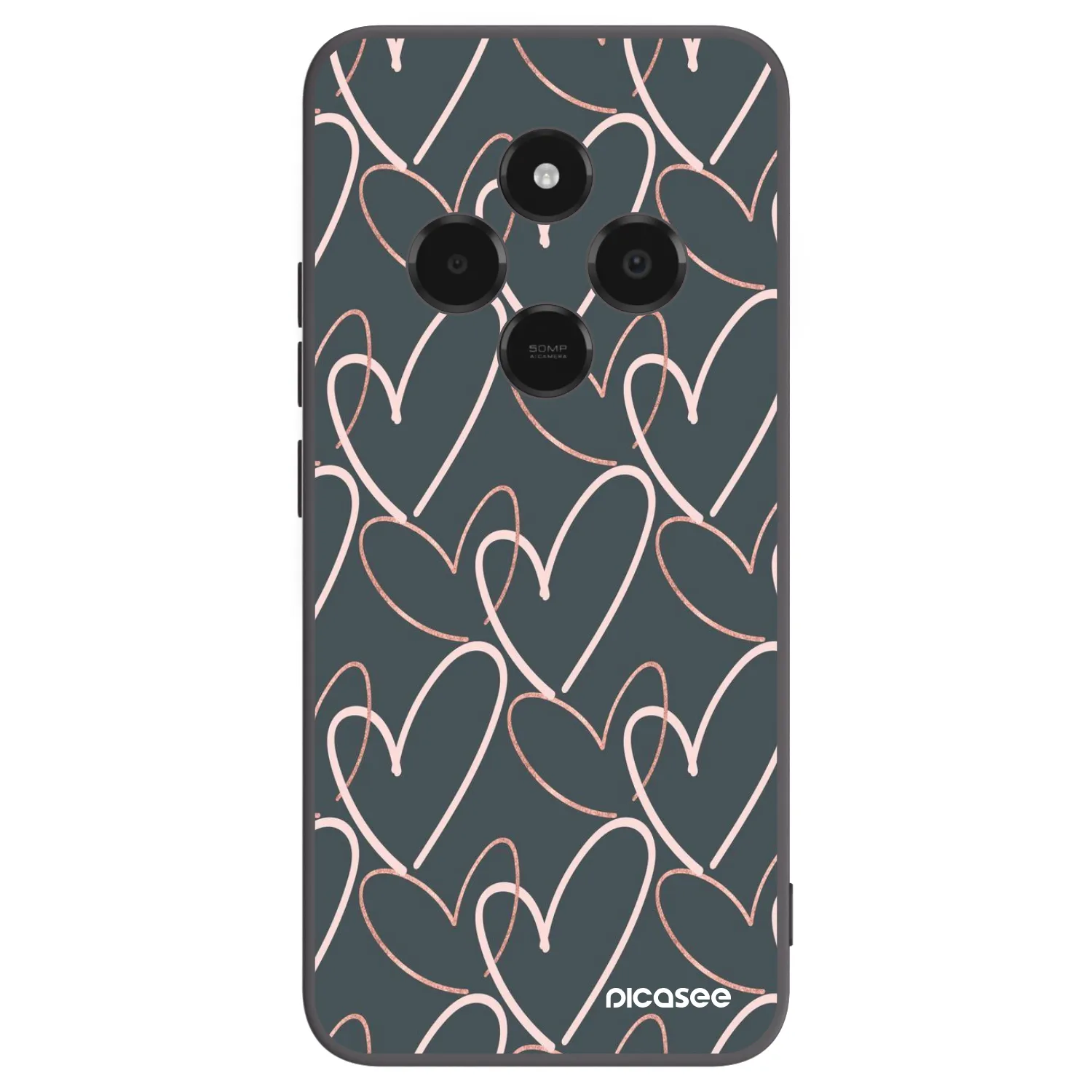 Picasee Xiaomi Poco C75 Hülle - Schwarzes Silikon - Viel Liebe