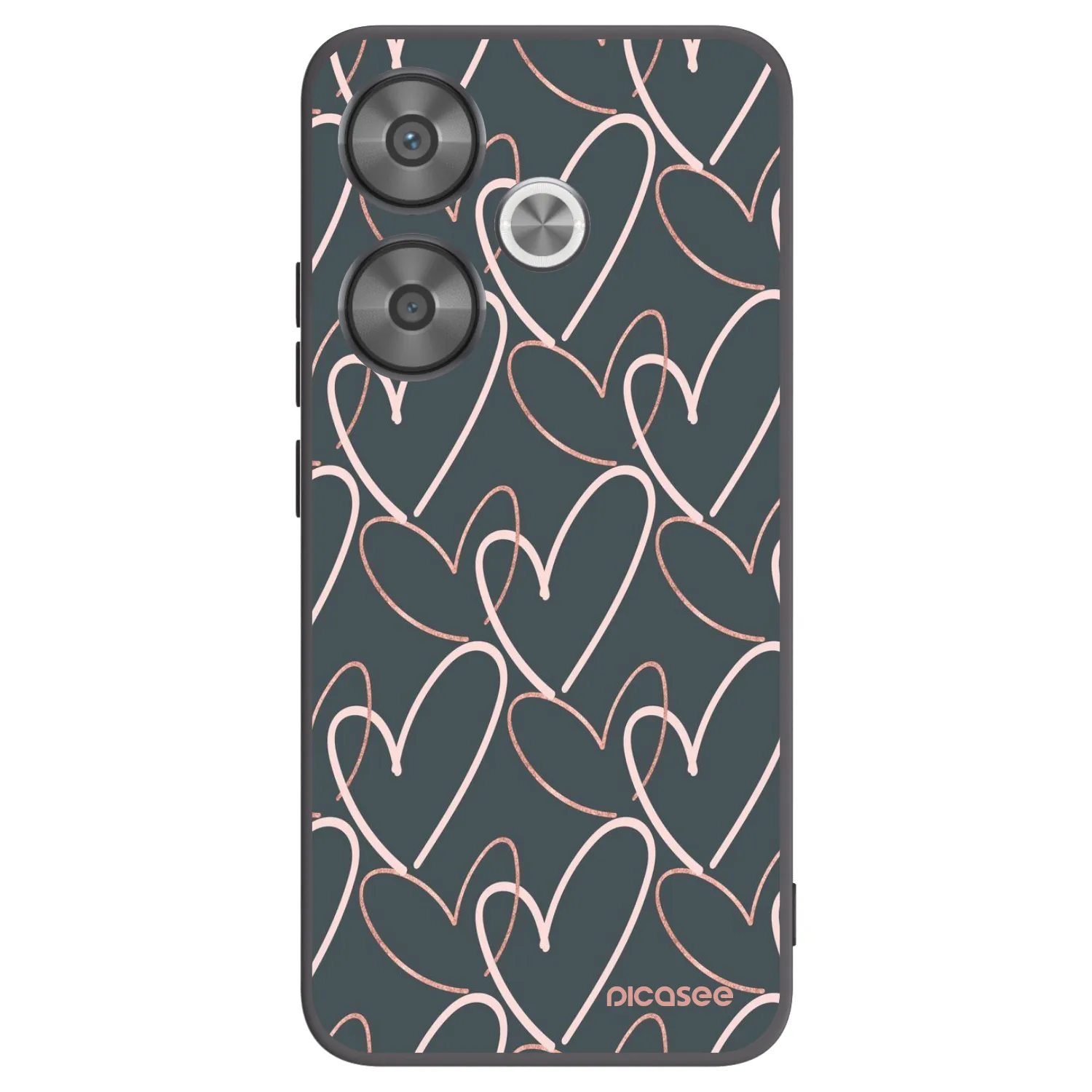 Picasee Xiaomi Poco F6 Hülle - Schwarzes Silikon - Viel Liebe