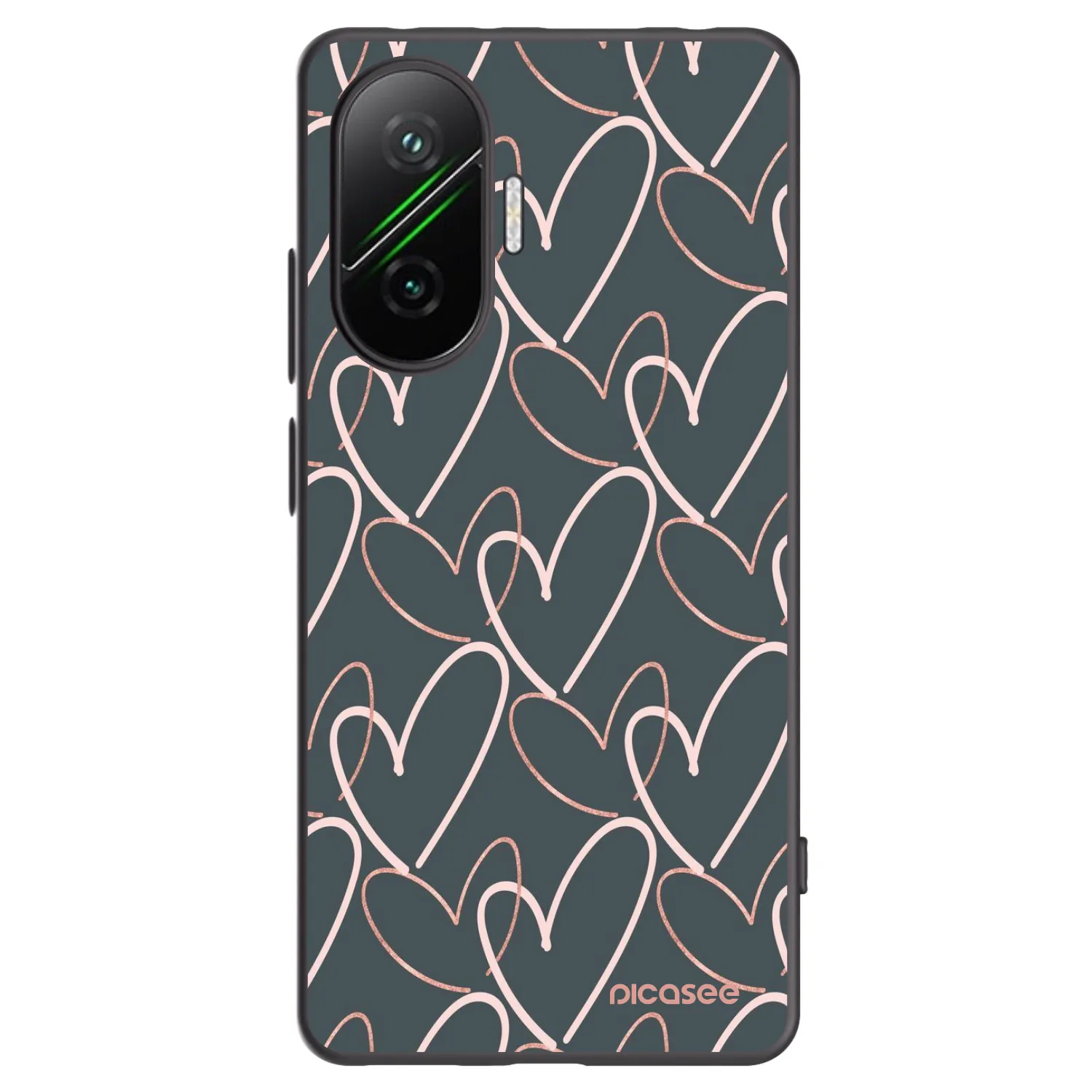 Picasee Xiaomi Poco F7 Pro 5G Hülle - Schwarzes Silikon - Viel Liebe