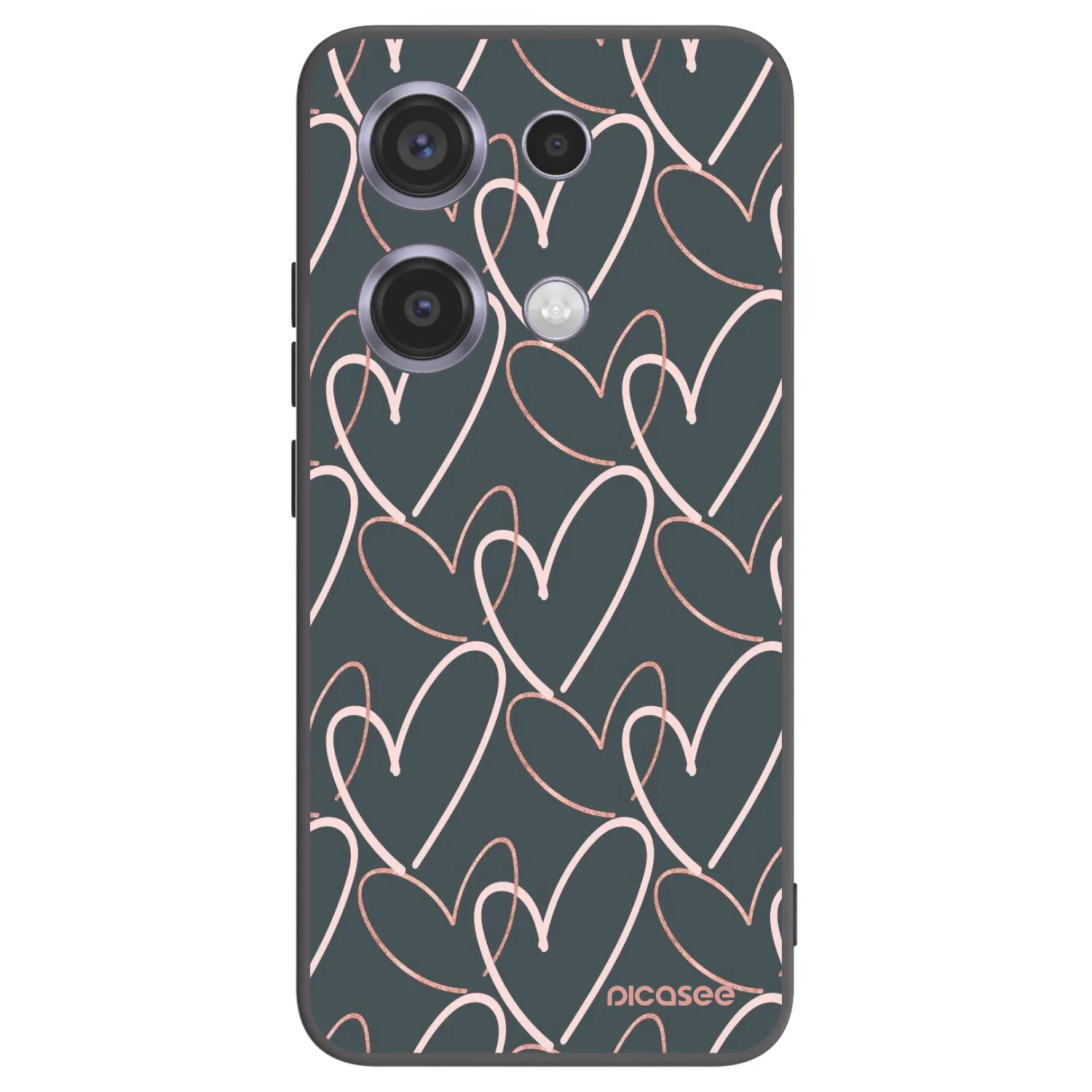 Picasee Xiaomi Redmi Note 14S Hülle - Schwarzes Silikon - Viel Liebe