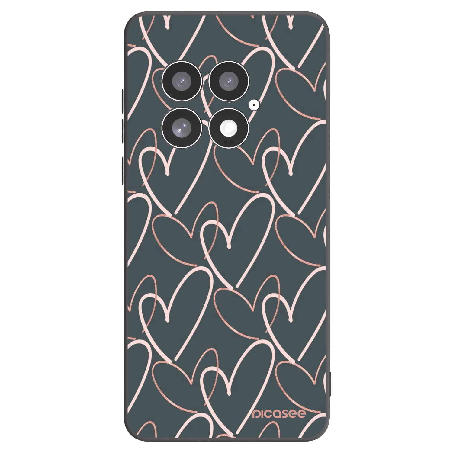 Picasee OnePlus 13 5G Hülle - Schwarzes Silikon - Viel Liebe