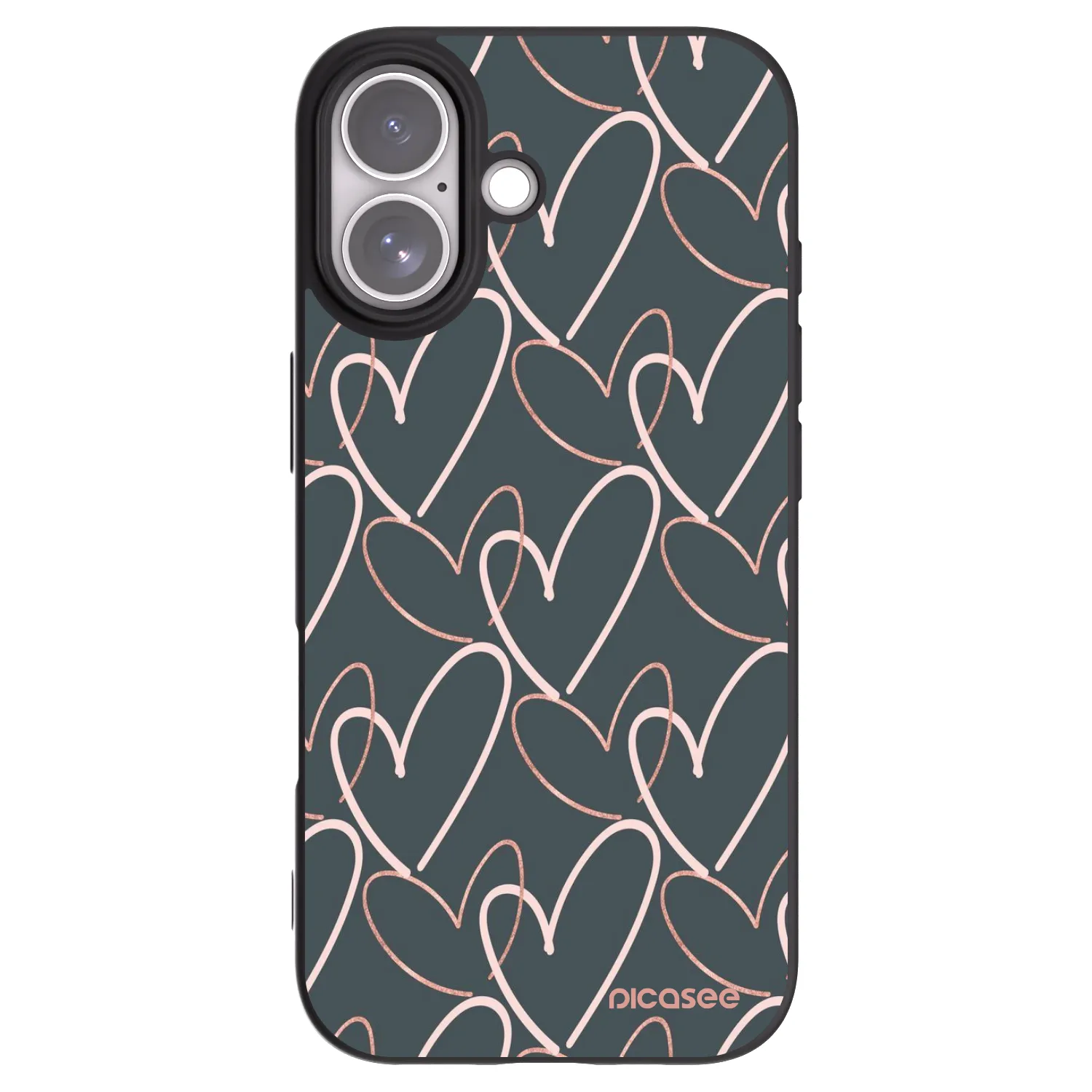 Picasee Apple iPhone 17 Hülle - Schwarzes Silikon - Viel Liebe