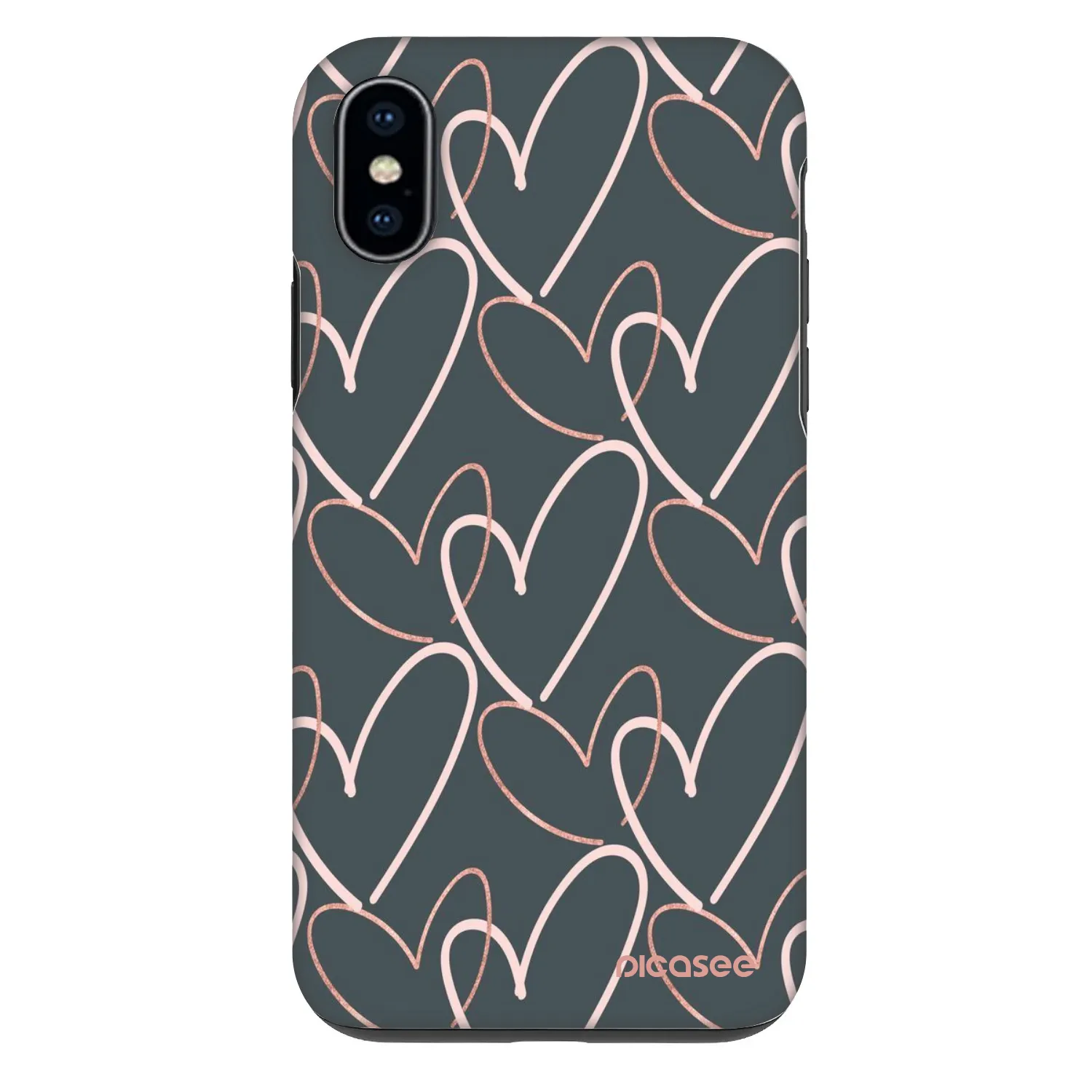 Picasee Fashion Case für Apple iPhone X/XS - Viel Liebe