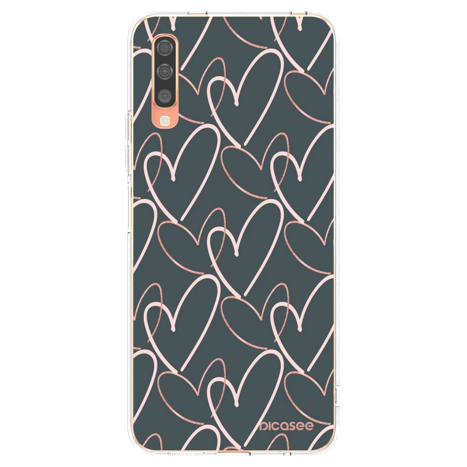 Picasee Samsung Galaxy A70 A705F Hülle - Transparentes Silikon - Viel Liebe