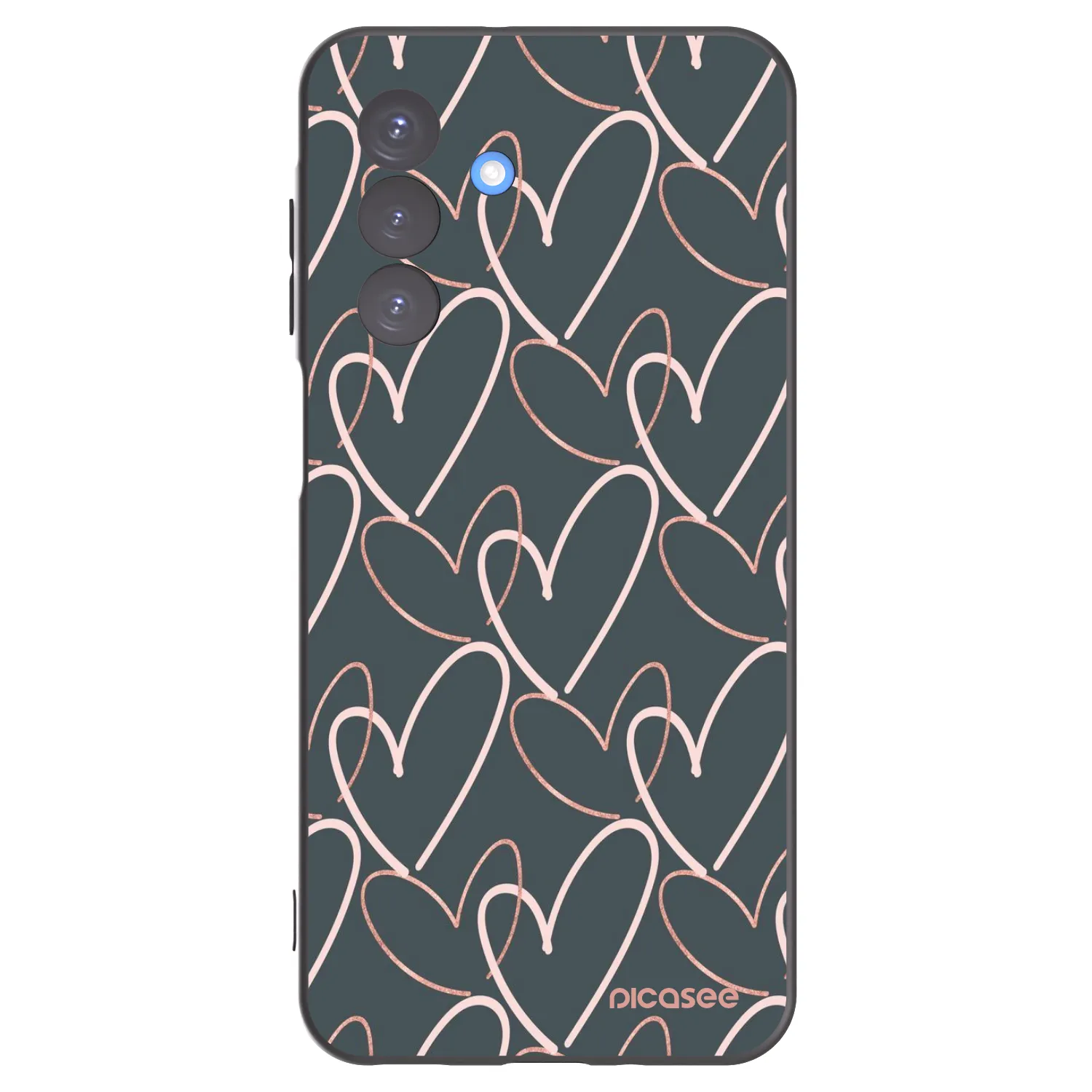Picasee Samsung Galaxy A17 5G Hülle - Schwarzes Silikon - Viel Liebe