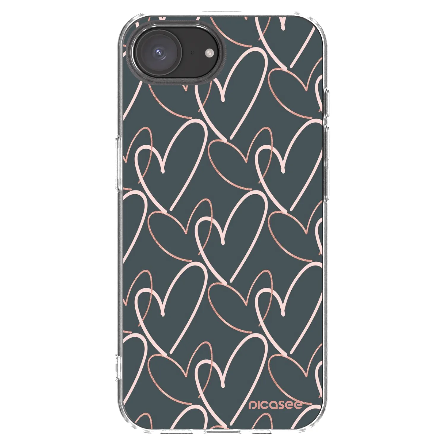 Picasee Apple iPhone 17e Hülle - Transparentes Silikon - Viel Liebe