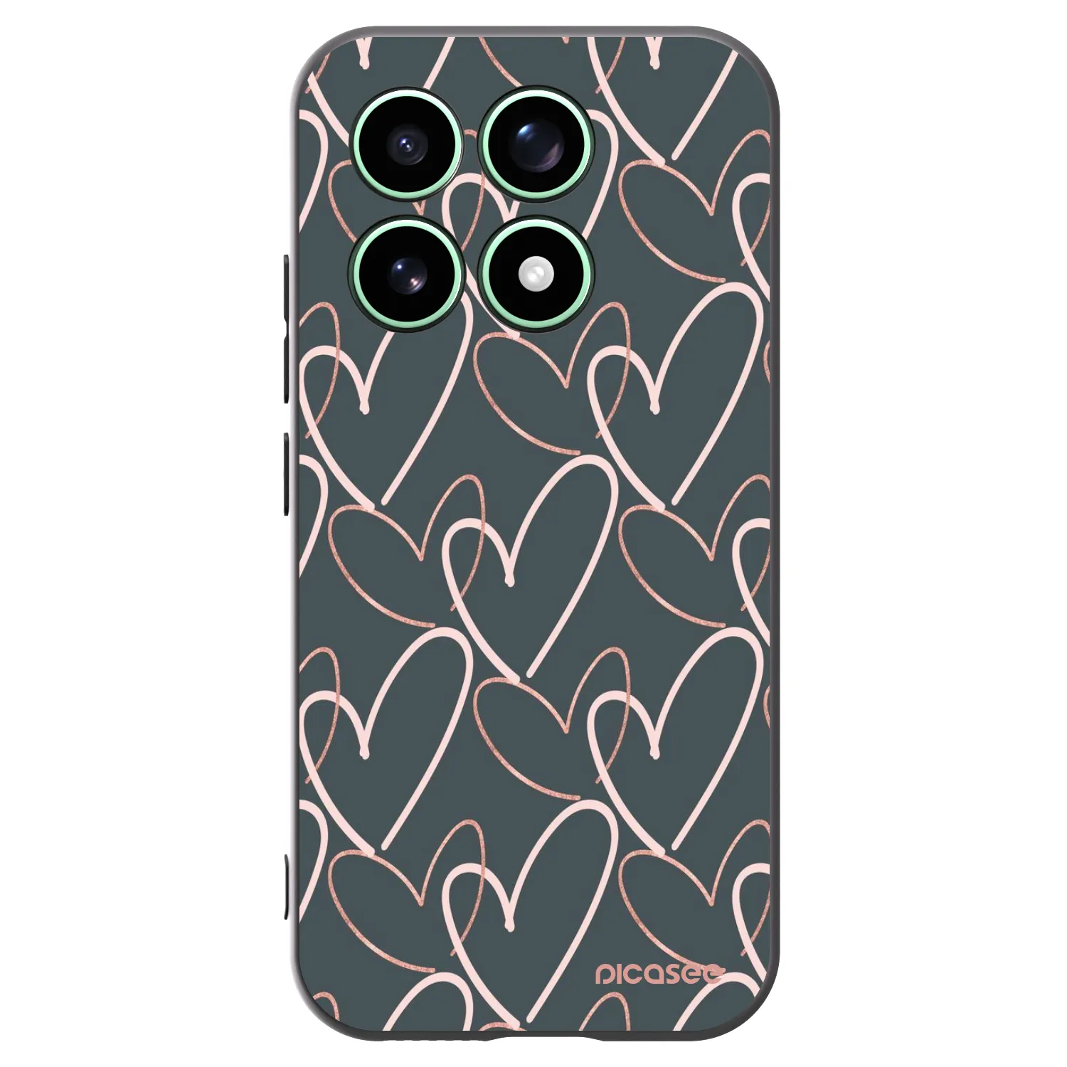 Picasee Xiaomi 17 Hülle - Schwarzes Silikon - Viel Liebe