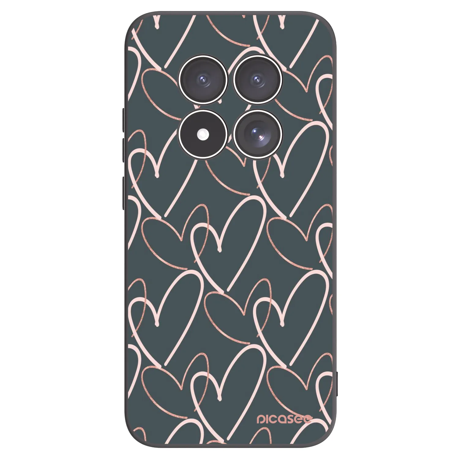 Picasee Xiaomi Redmi Note 15 Pro 5G Hülle - Schwarzes Silikon - Viel Liebe