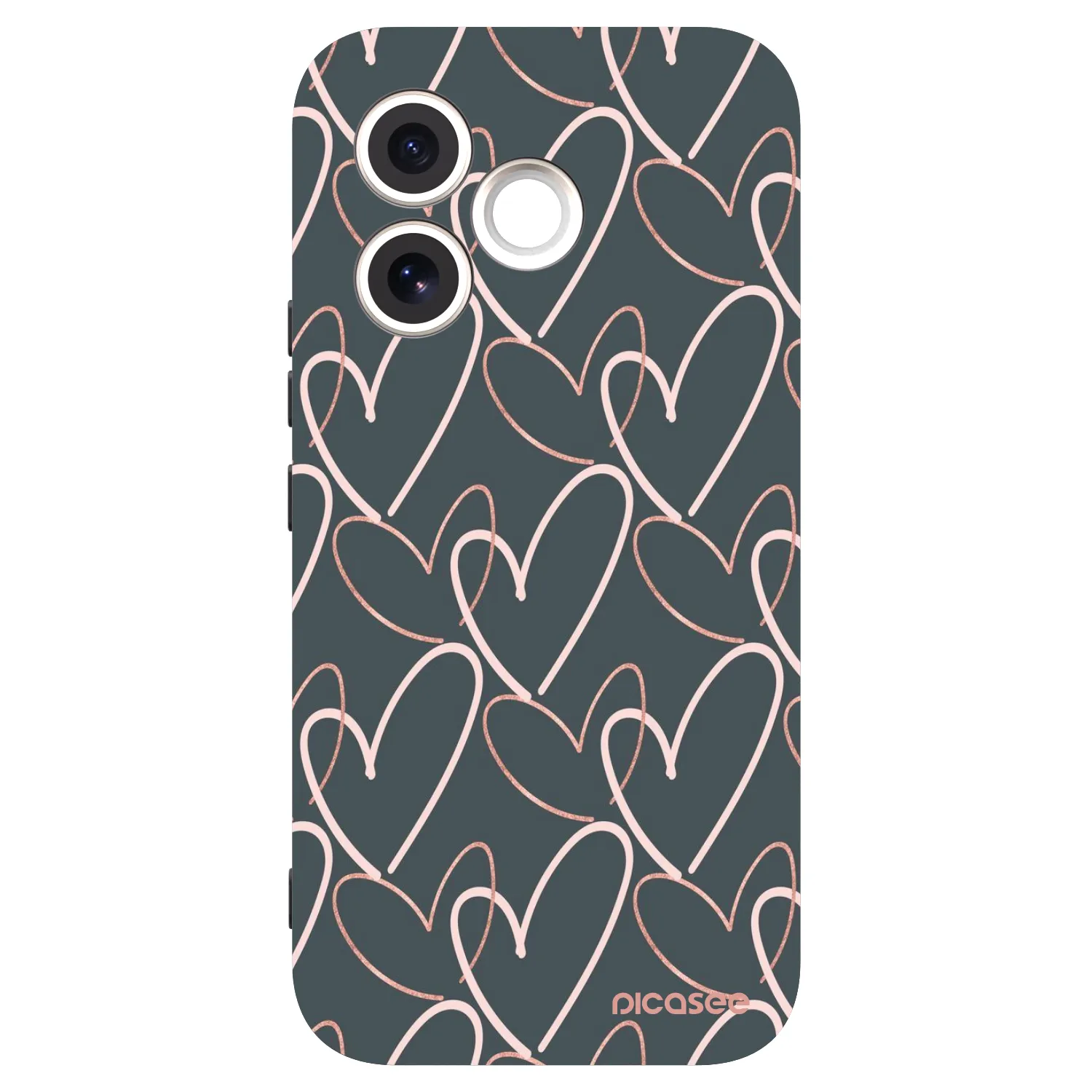 Picasee Honor 600 Lite Hülle - Schwarzes Silikon - Viel Liebe