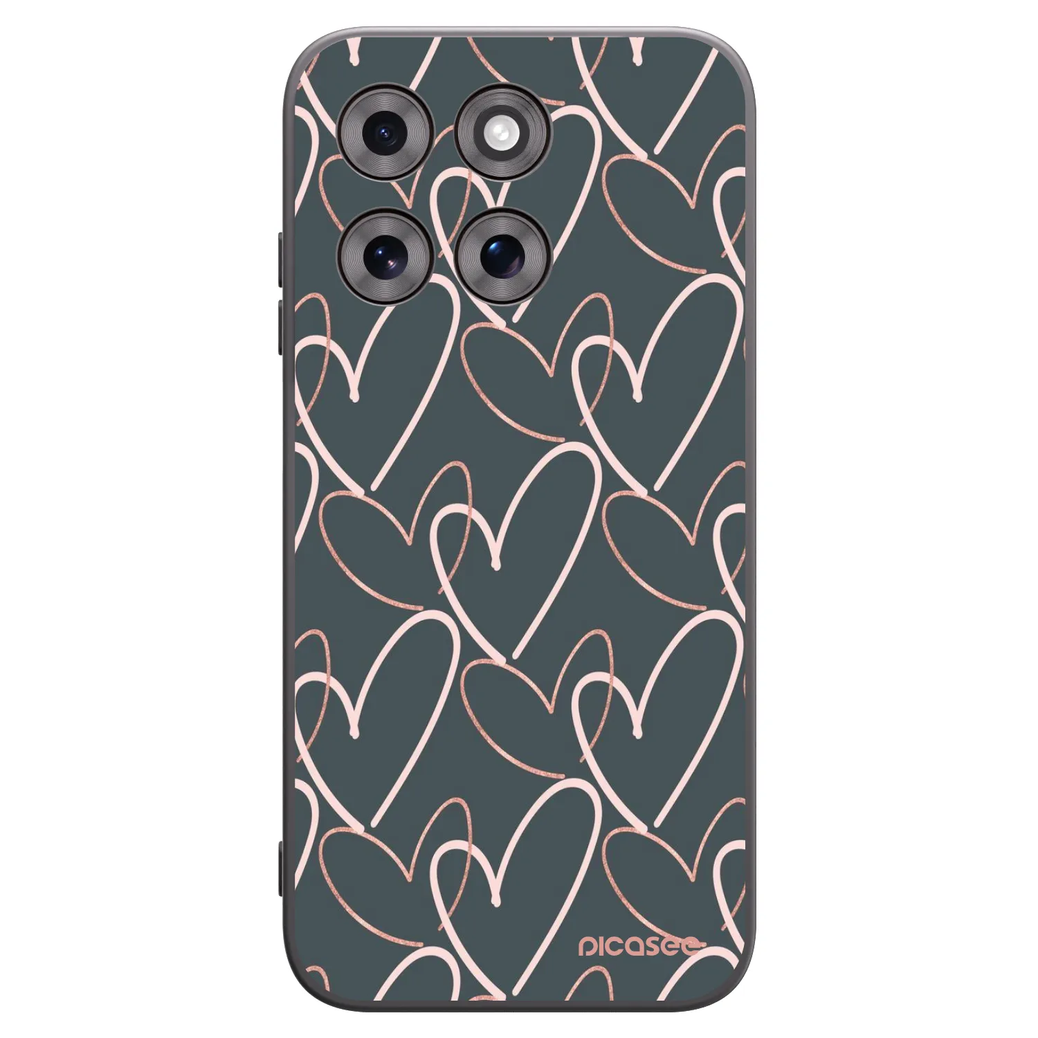 Picasee Motorola Moto G77 Hülle - Schwarzes Silikon - Viel Liebe