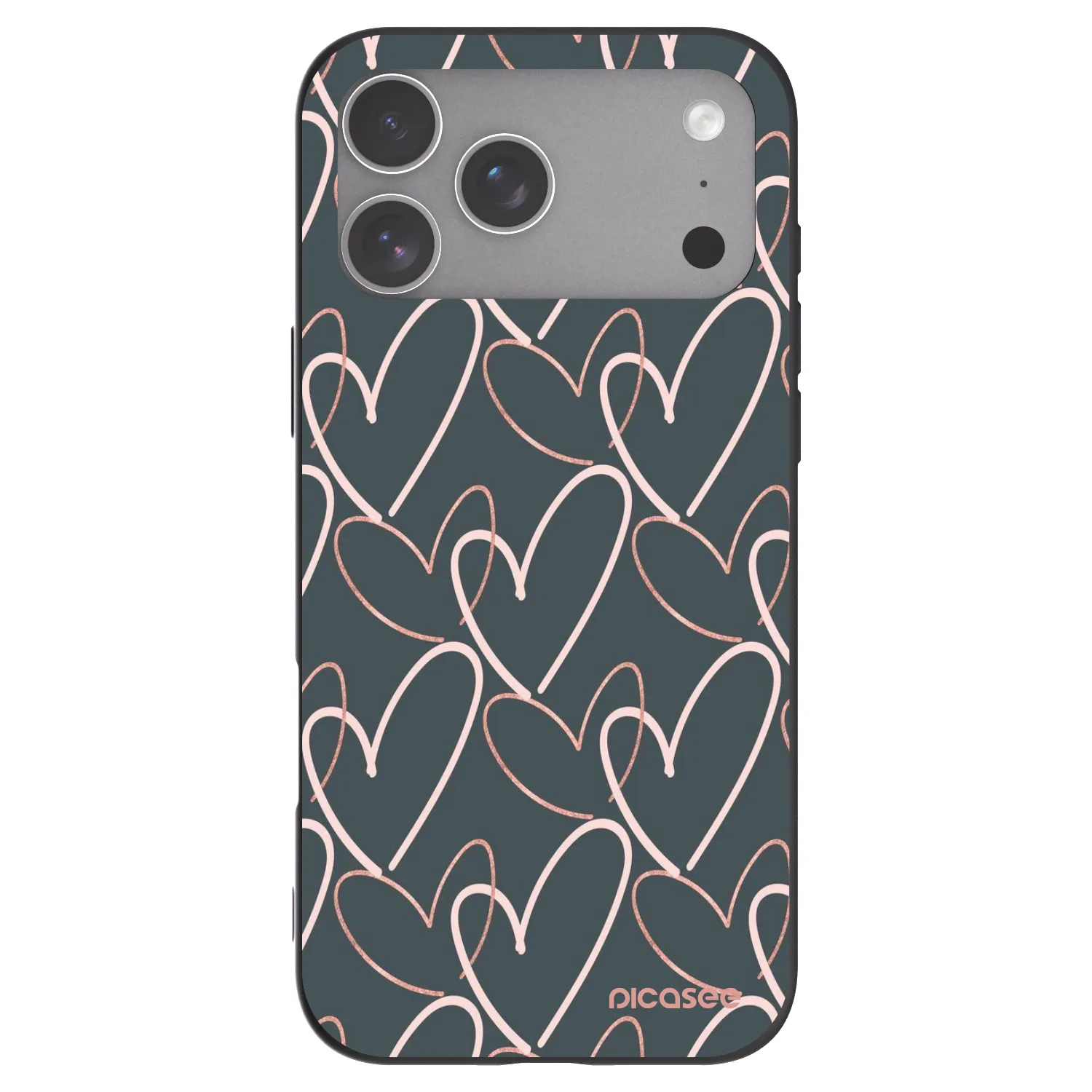 Picasee Apple iPhone 18 Pro Max Hülle - Schwarzes Silikon - Viel Liebe