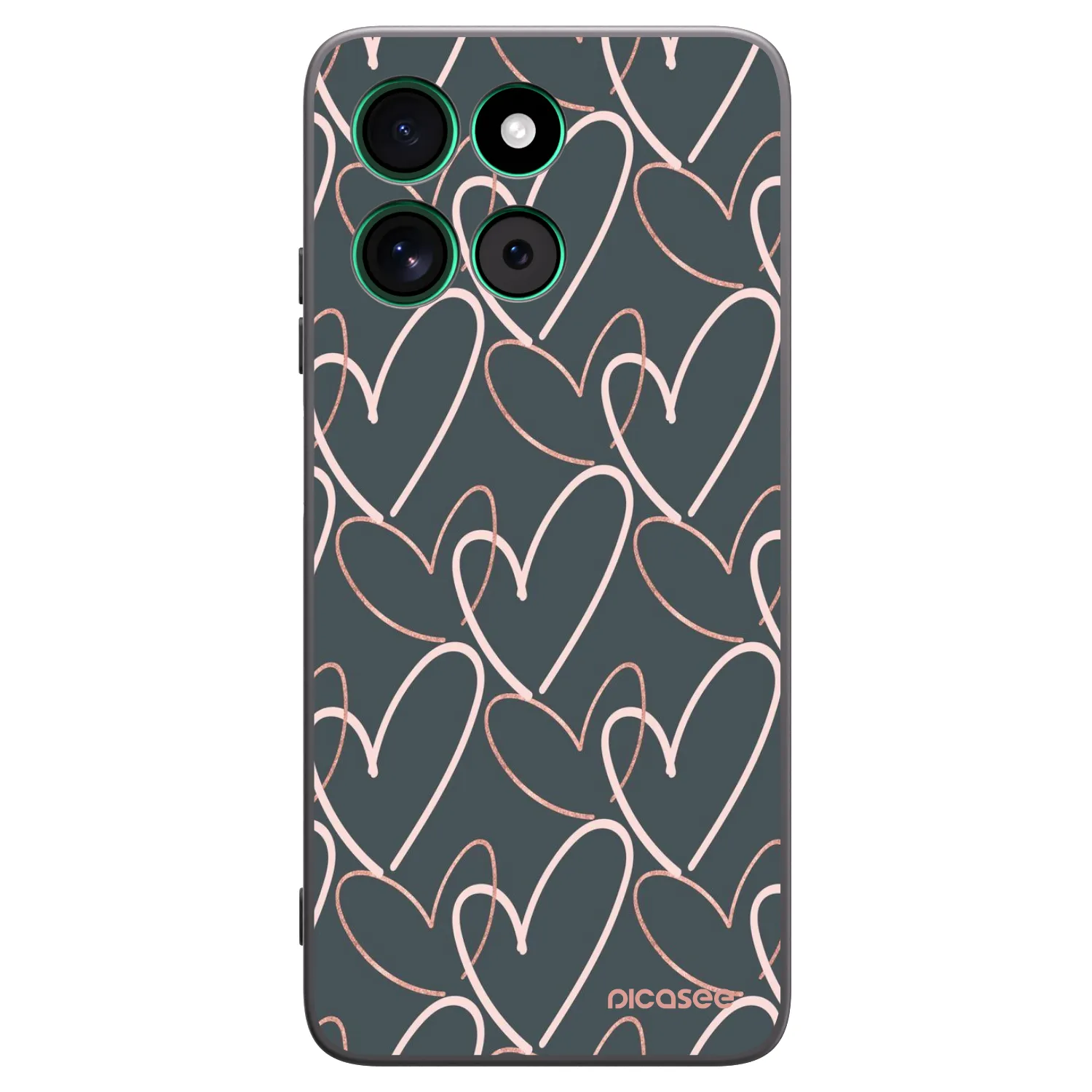 Picasee Motorola Moto G57 Power Hülle - Schwarzes Silikon - Viel Liebe