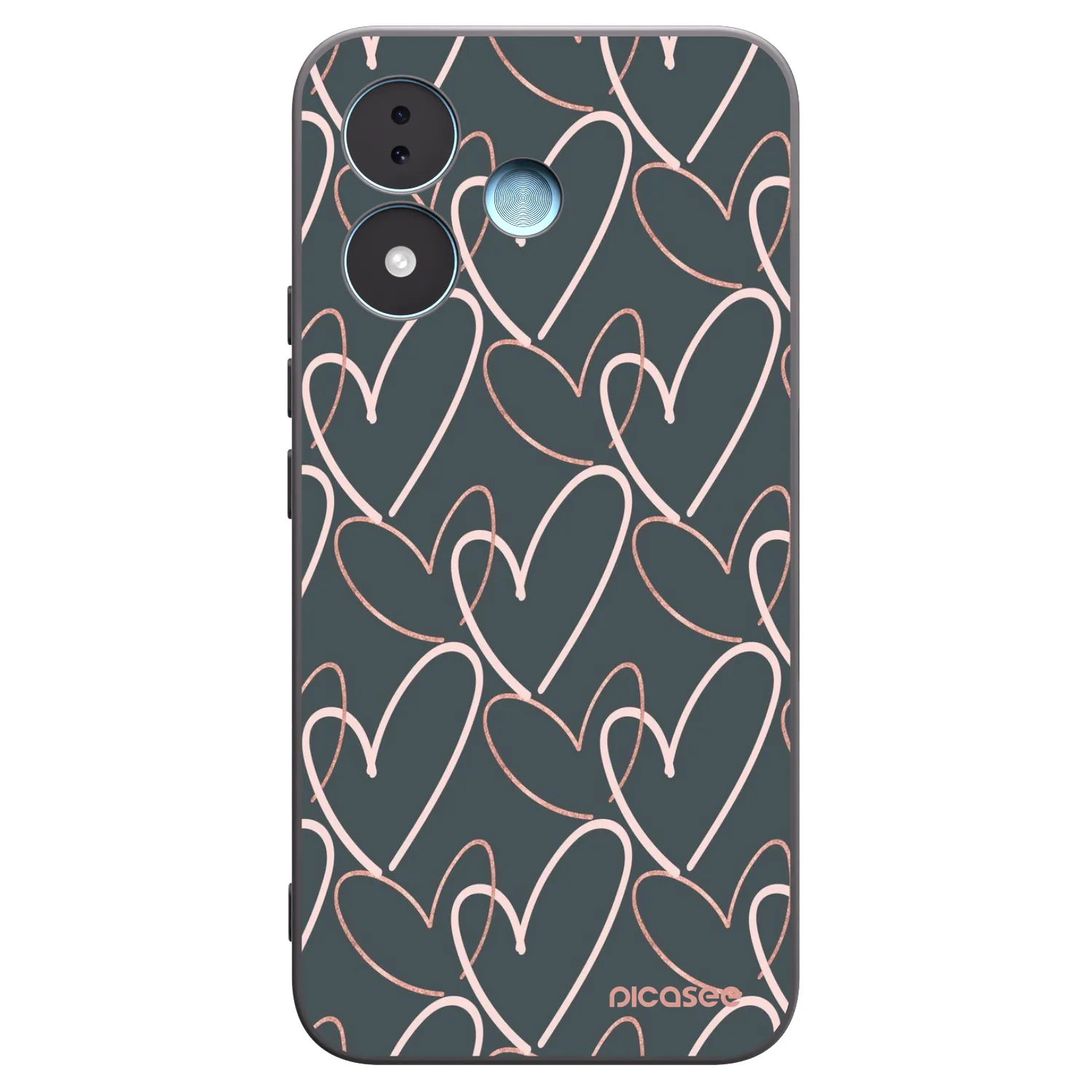 Picasee Xiaomi Redmi Note 17 5G Hülle - Schwarzes Silikon - Viel Liebe