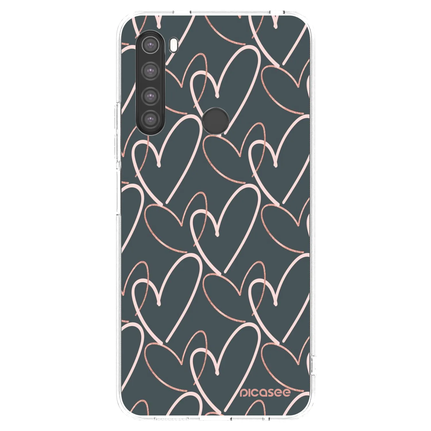 Picasee Xiaomi Redmi Note 8 Hülle - Transparentes Silikon - Viel Liebe