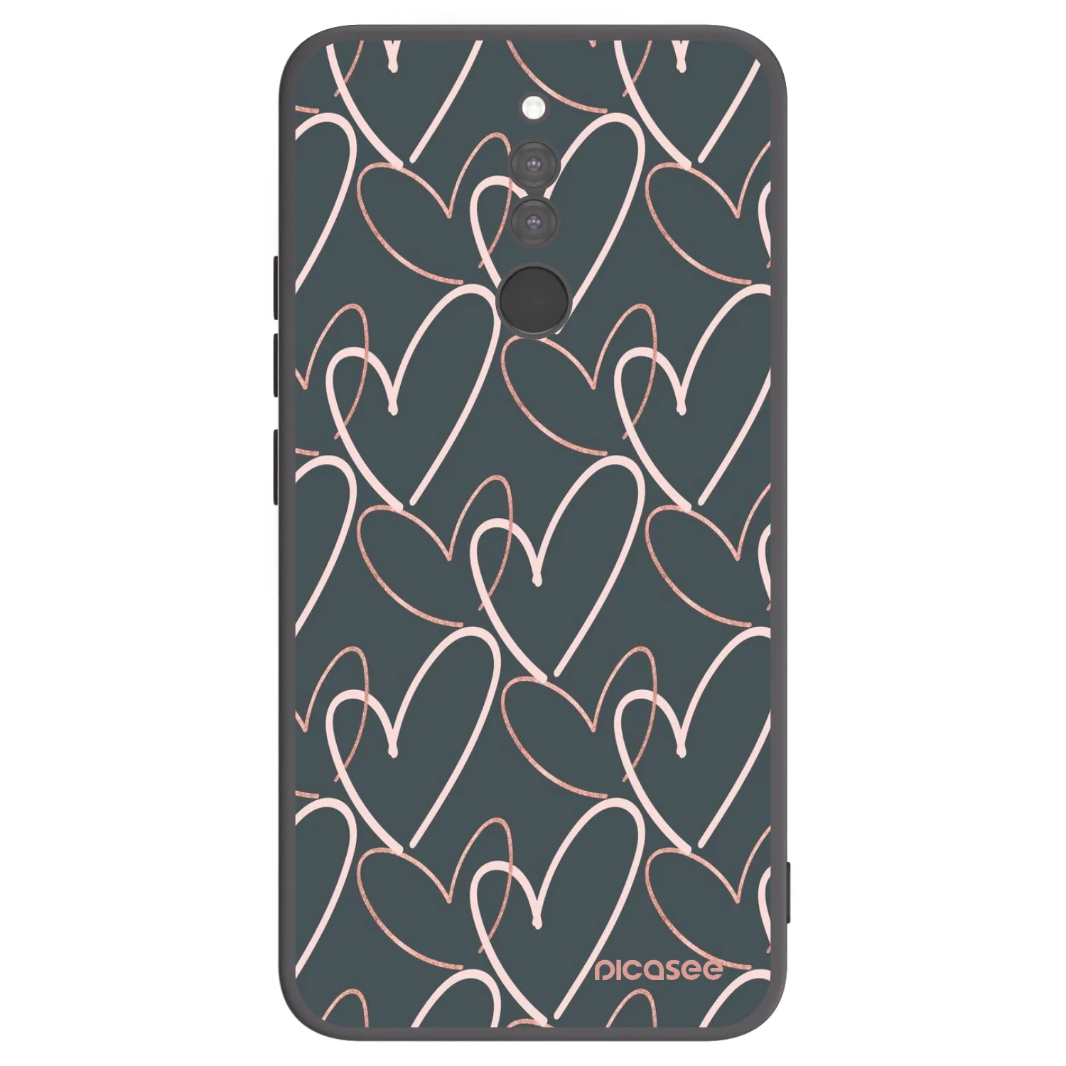 Picasee Xiaomi Redmi 8 Hülle - Schwarzes Silikon - Viel Liebe