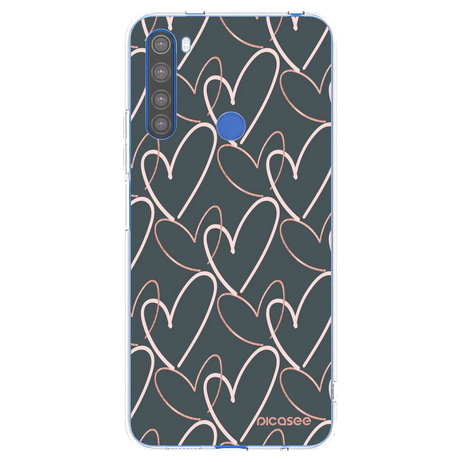 Picasee Xiaomi Redmi Note 8T Hülle - Transparentes Silikon - Viel Liebe