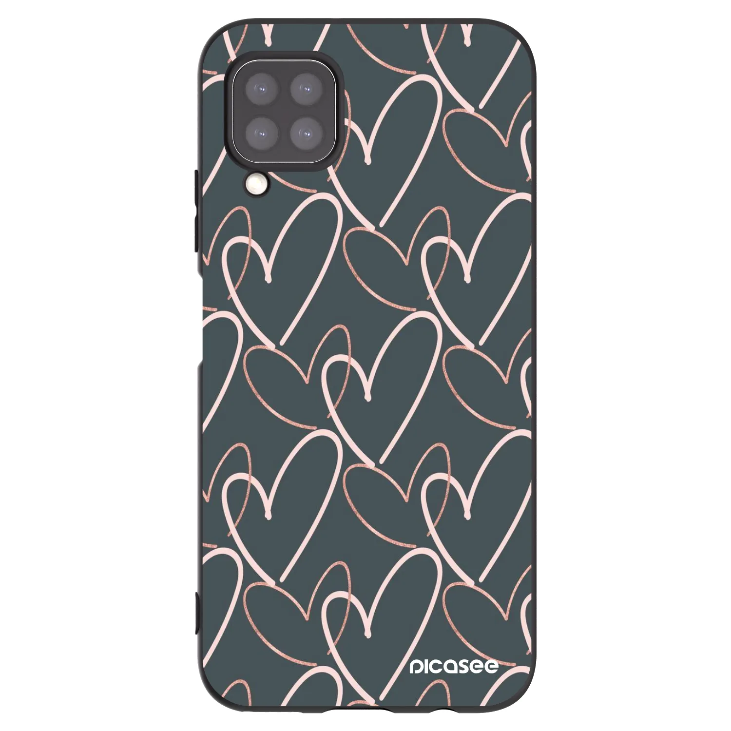 Picasee Huawei P40 Lite Hülle - Schwarzes Silikon - Viel Liebe