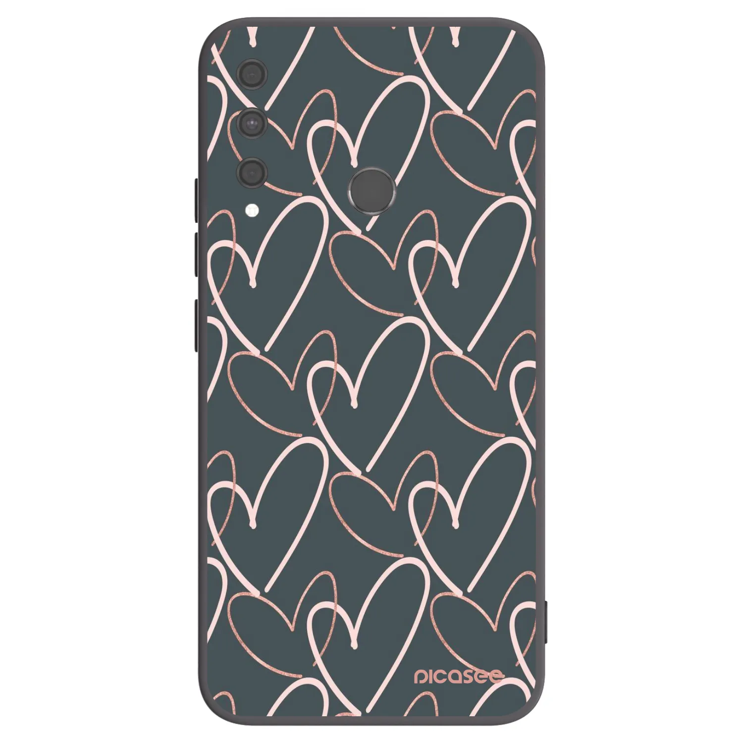Picasee Huawei P40 Lite E Hülle - Schwarzes Silikon - Viel Liebe