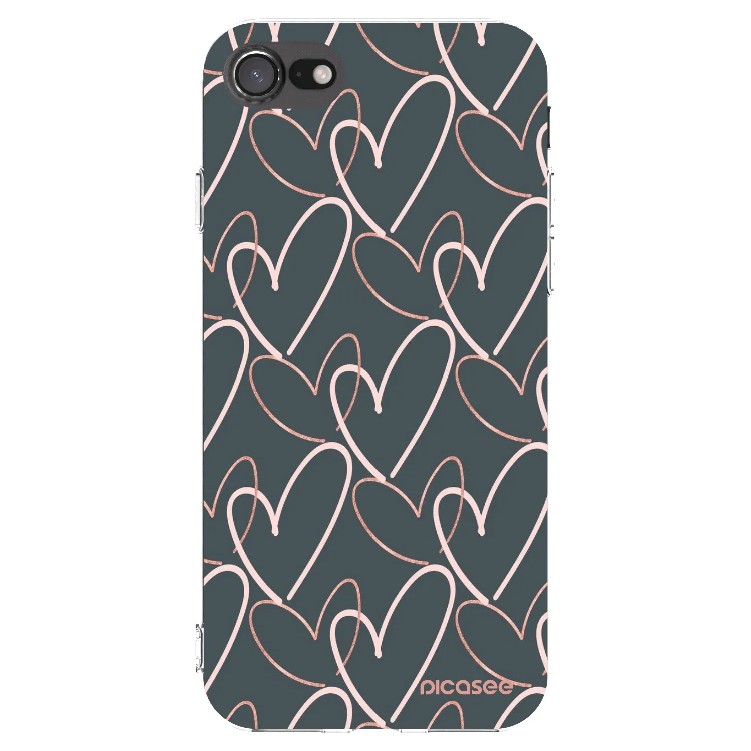 Picasee Apple iPhone SE 2020 Hülle - Transparentes Silikon - Viel Liebe