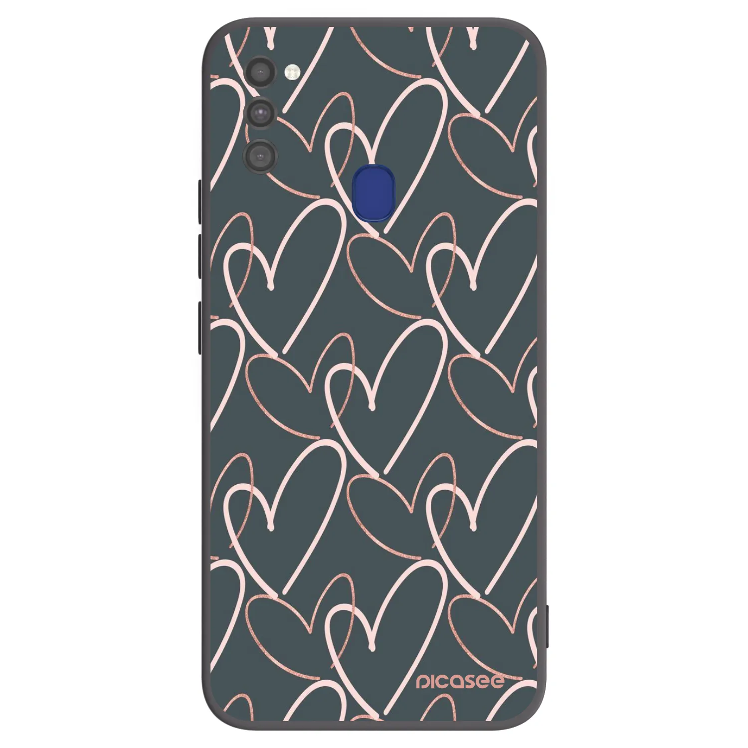 Picasee Samsung Galaxy M21 M215F Hülle - Schwarzes Silikon - Viel Liebe
