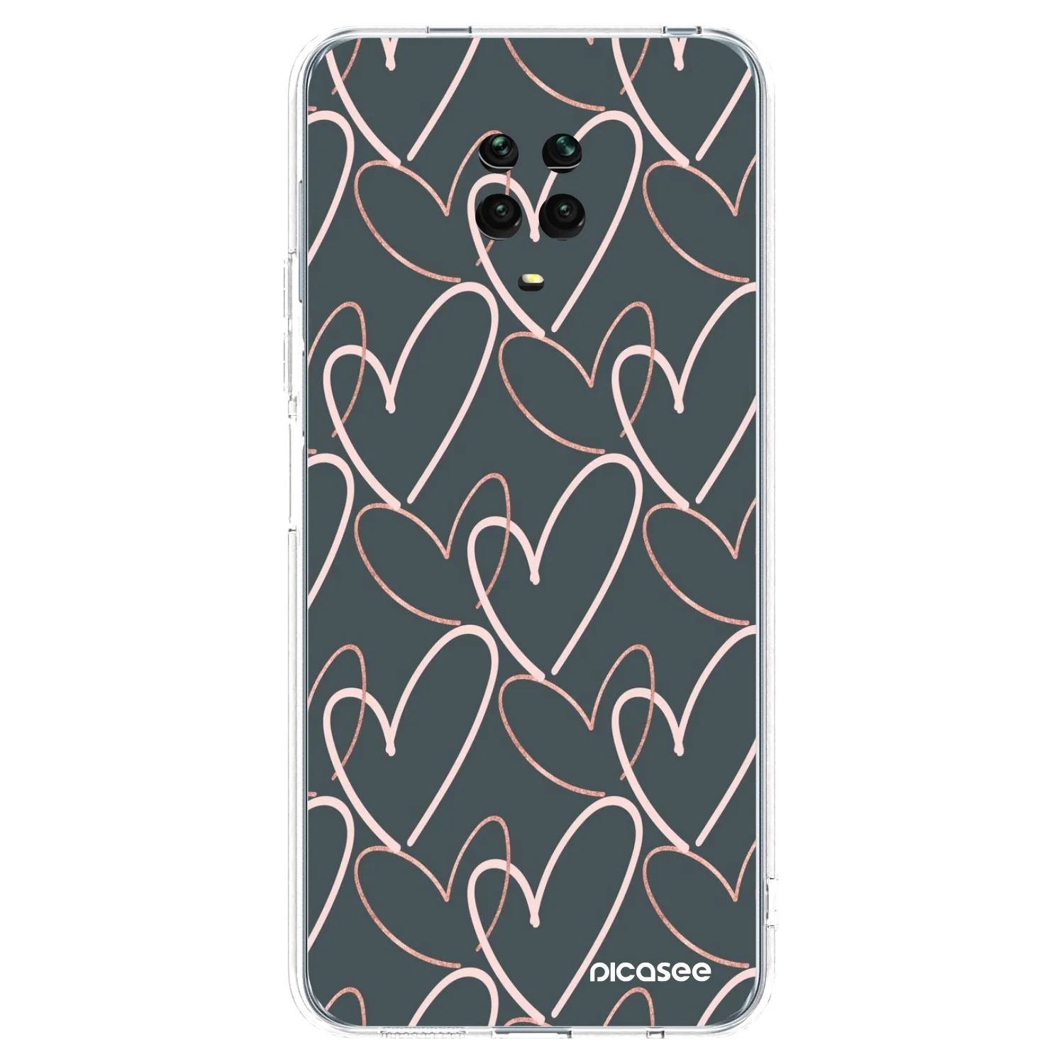 Picasee Xiaomi Redmi Note 9S Hülle - Transparentes Silikon - Viel Liebe