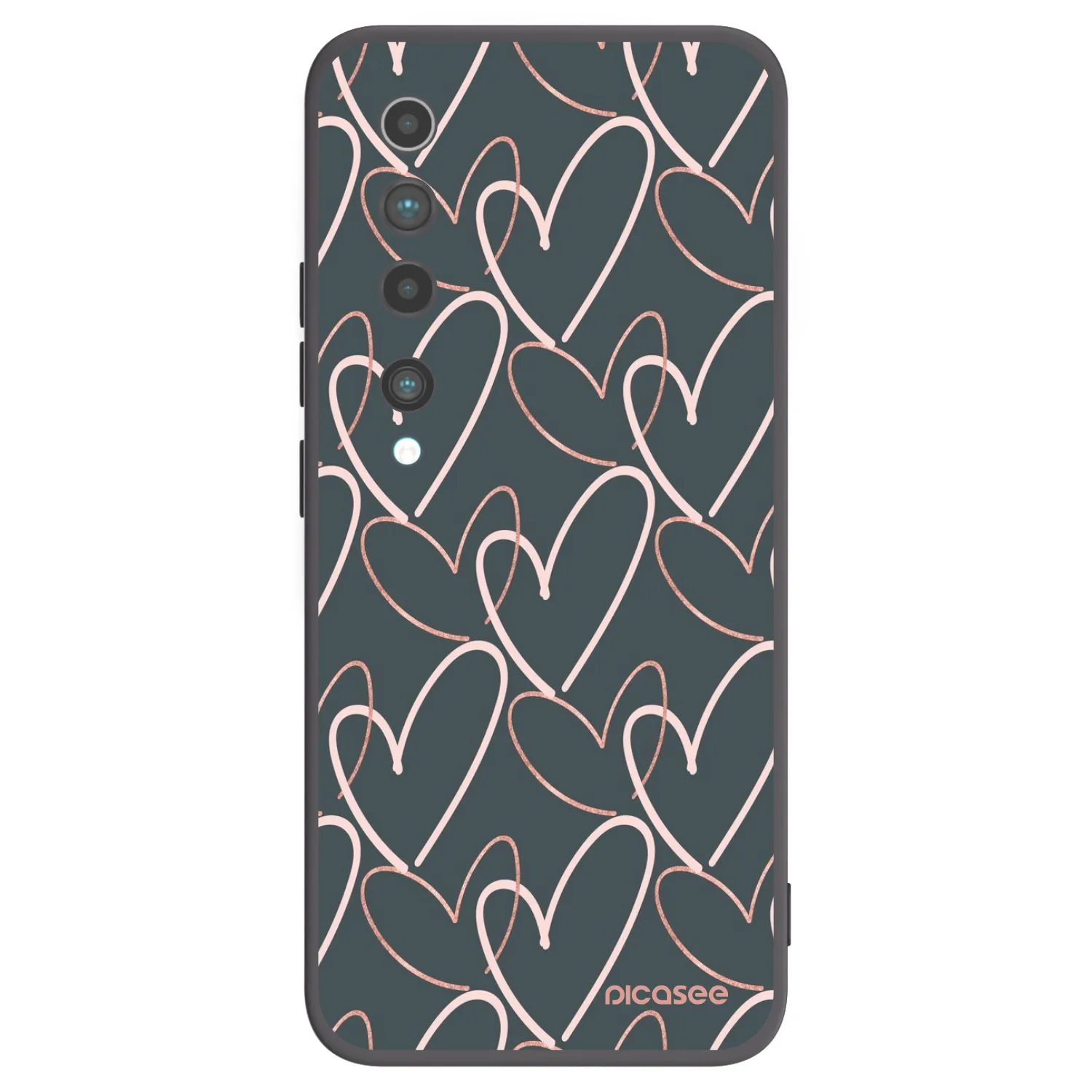 Picasee Xiaomi Mi 10 Hülle - Schwarzes Silikon - Viel Liebe