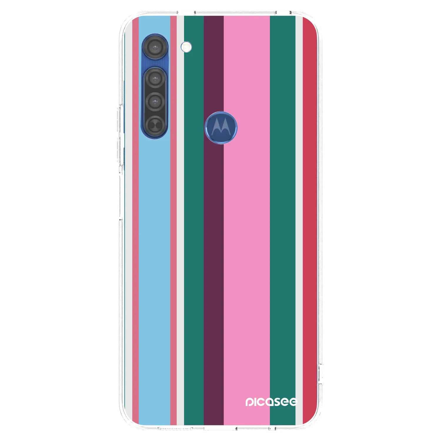 Picasee Motorola Moto G8 Hülle - Transparentes Silikon - Cabana club