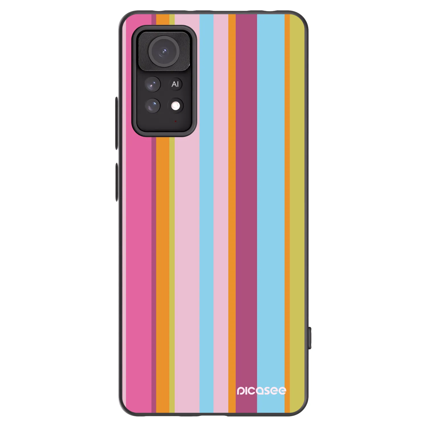 Picasee Xiaomi Redmi Note 11 Pro 5G Hülle - Schwarzes Silikon - Golden hour