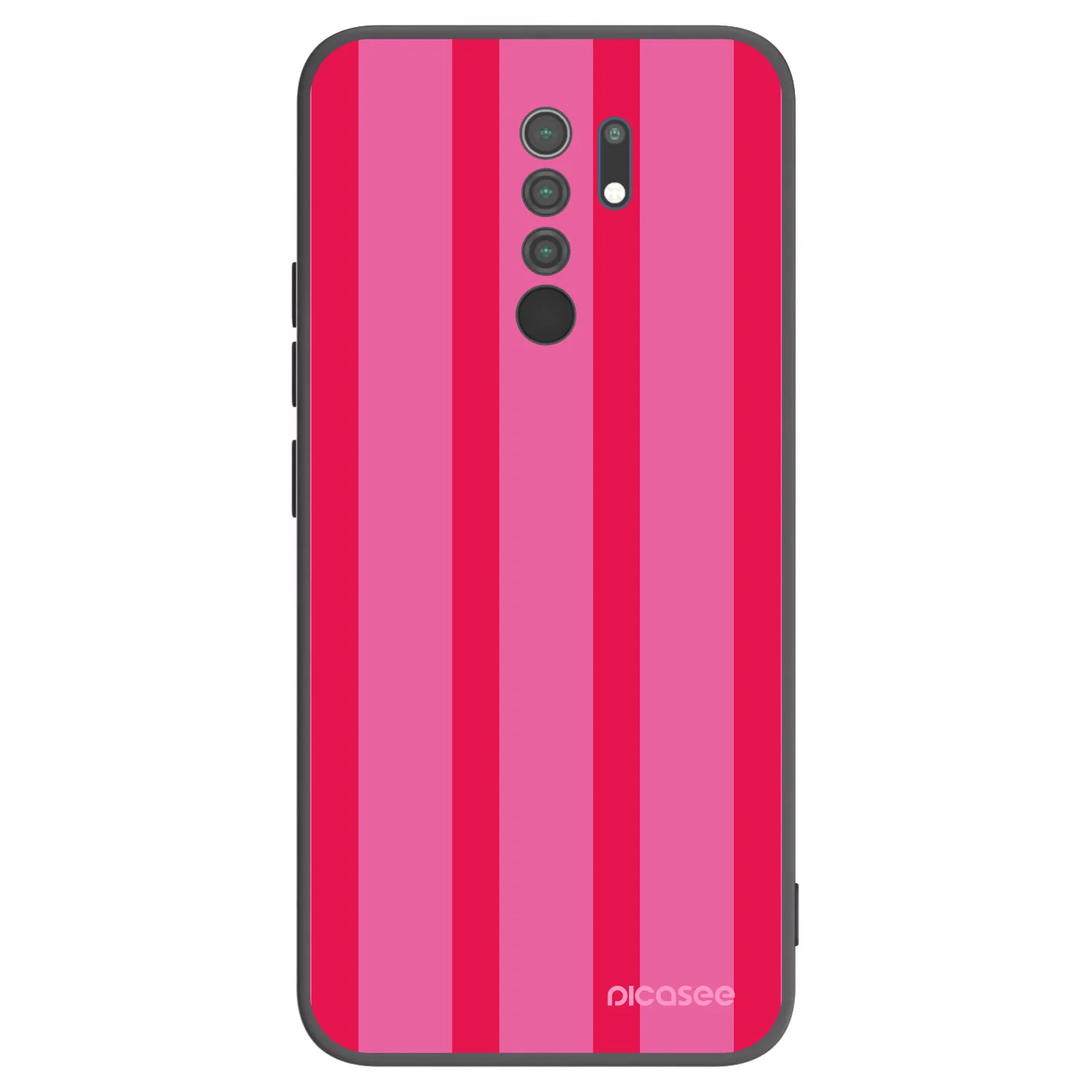 Picasee Xiaomi Redmi 9 Hülle - Schwarzes Silikon - Hot tropic