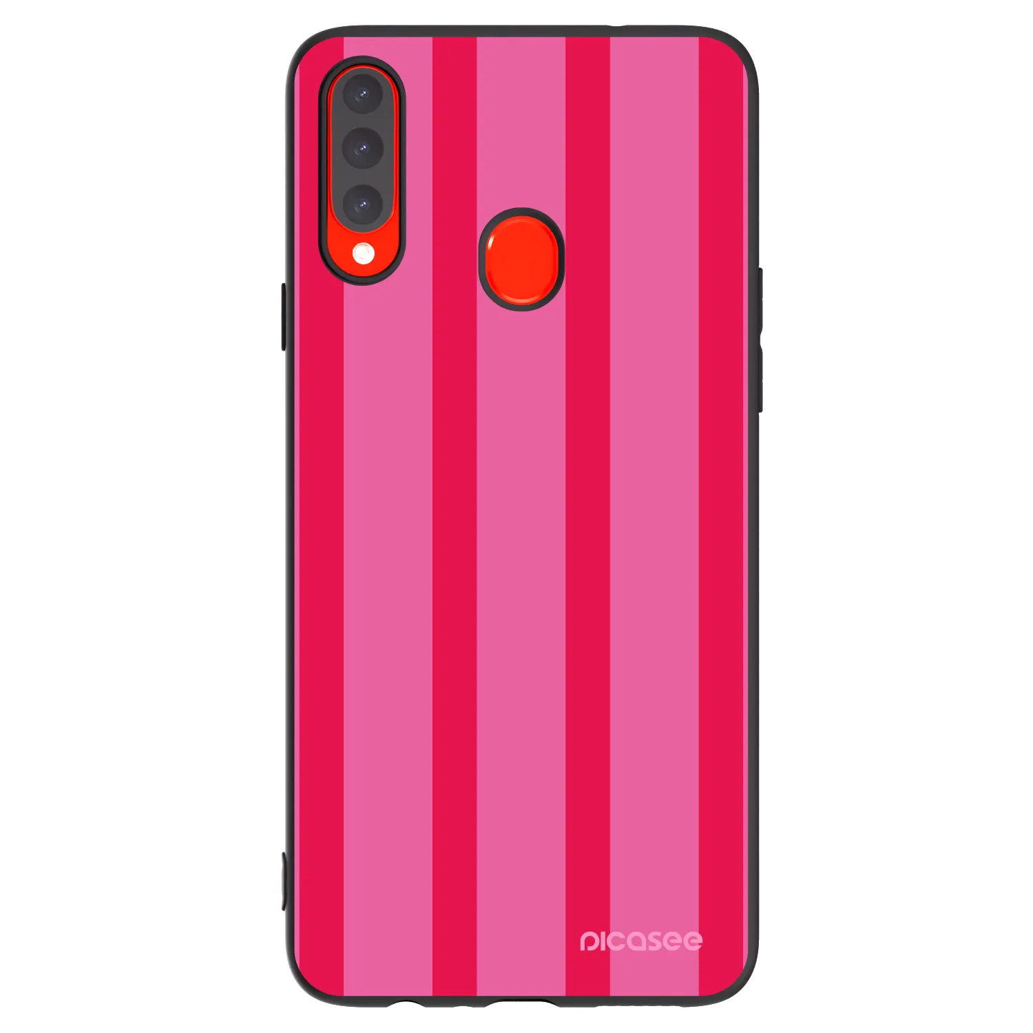 Picasee Samsung Galaxy A20s Hülle - Schwarzes Silikon - Hot tropic