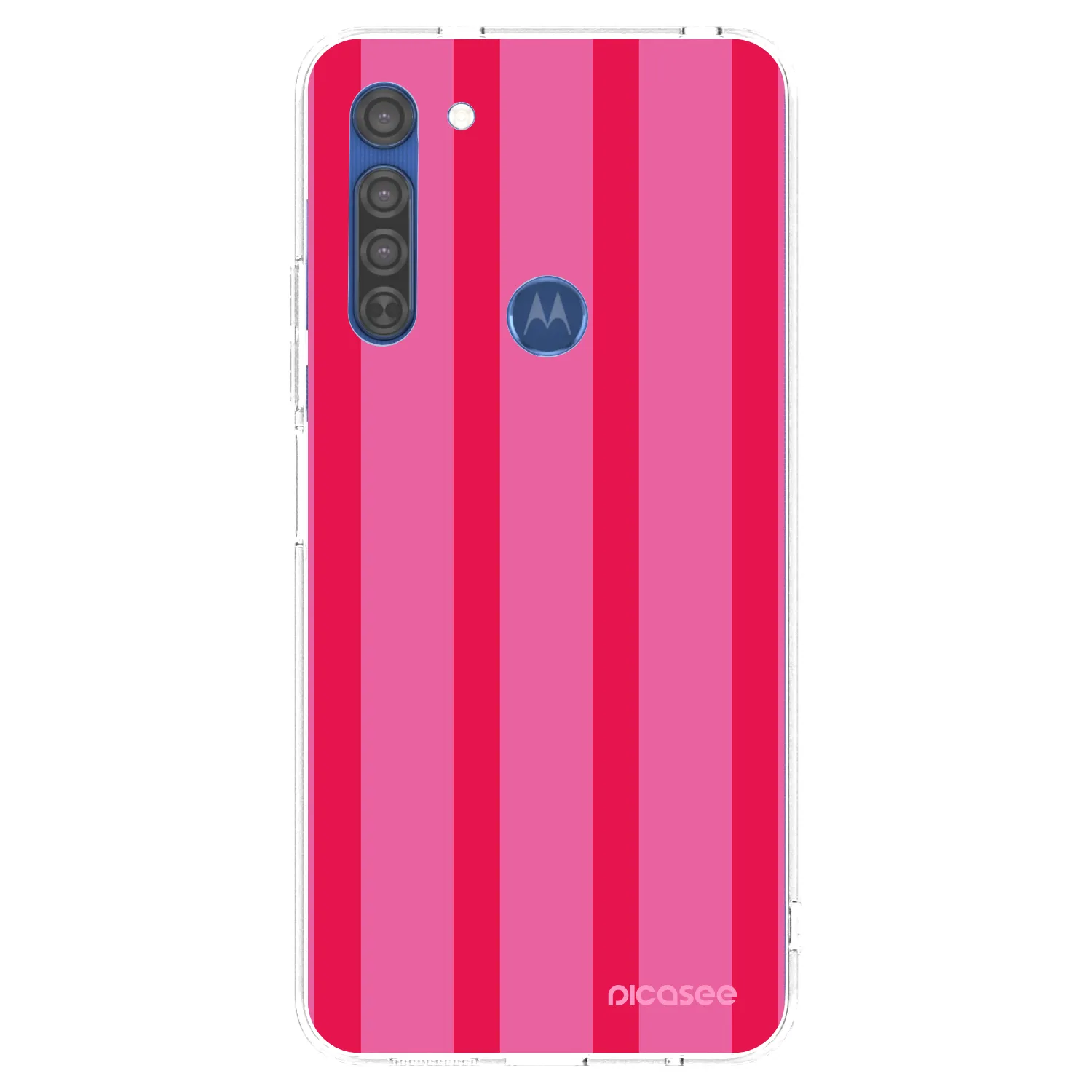 Picasee Motorola Moto G8 Hülle - Transparentes Silikon - Hot tropic