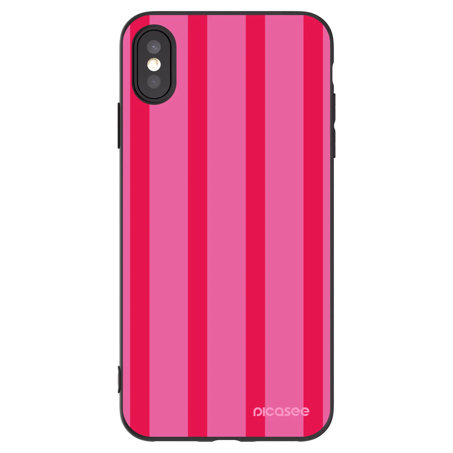 Picasee Apple iPhone XS Max Hülle - Schwarzes Silikon - Hot tropic