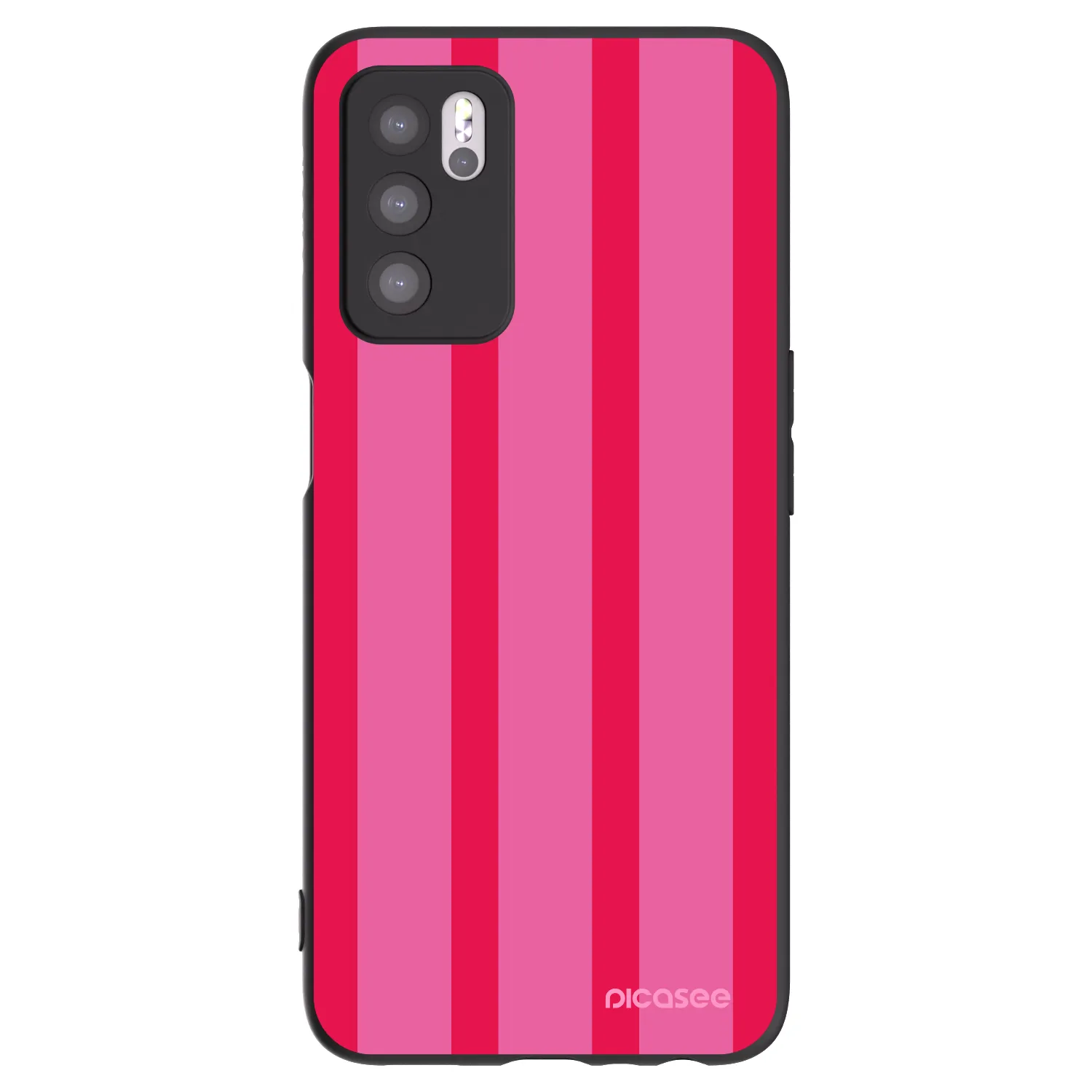 Picasee OPPO A16 Hülle - Schwarzes Silikon - Hot tropic