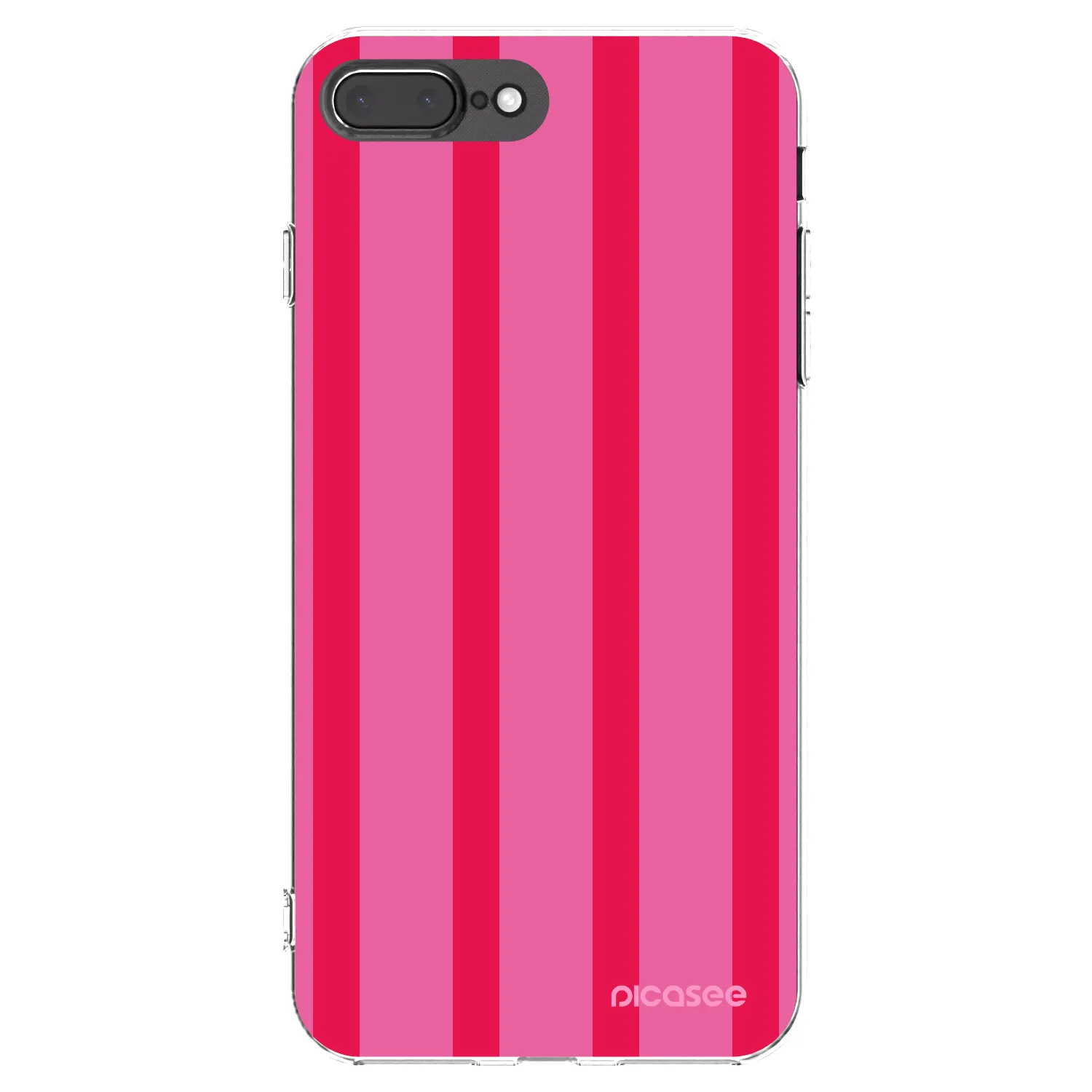 Picasee Apple iPhone 8 Plus Hülle - Transparentes Silikon - Hot tropic