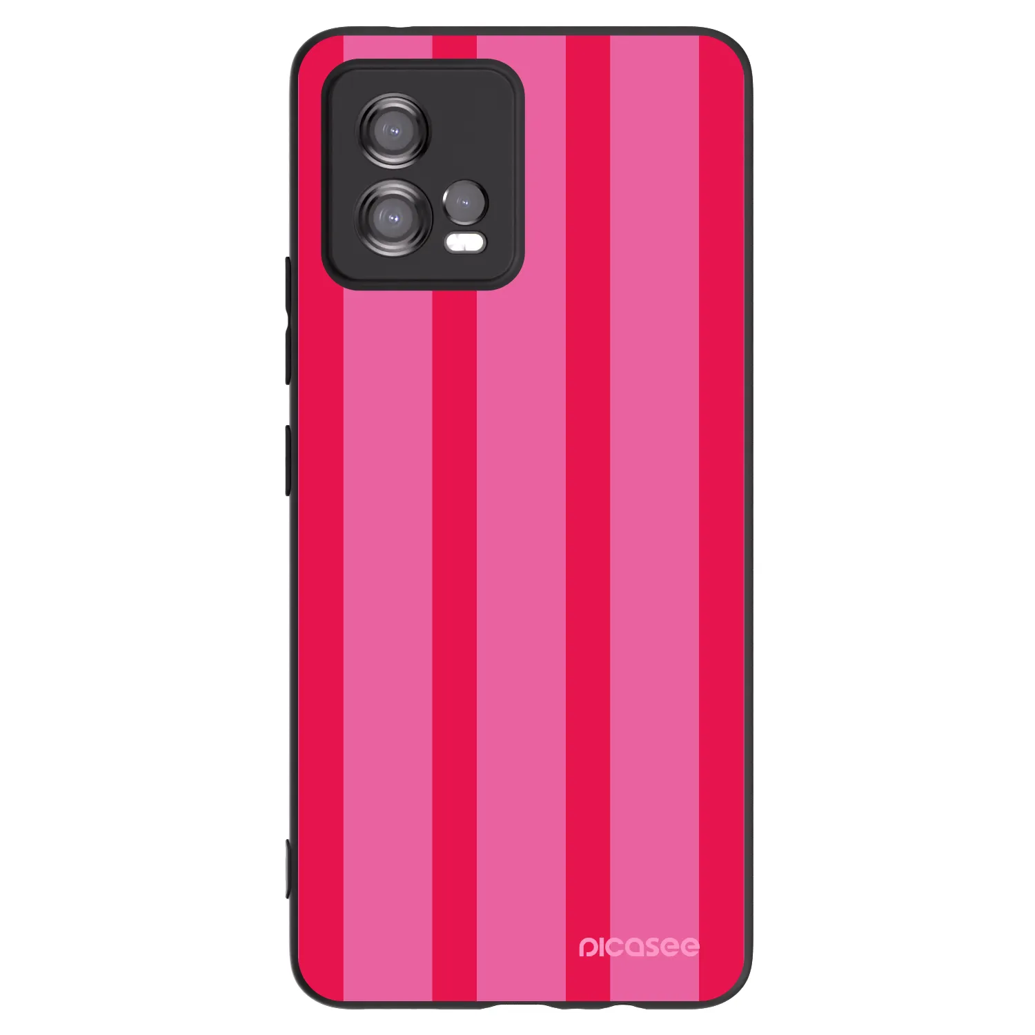 Picasee Motorola Moto G72 Hülle - Schwarzes Silikon - Hot tropic