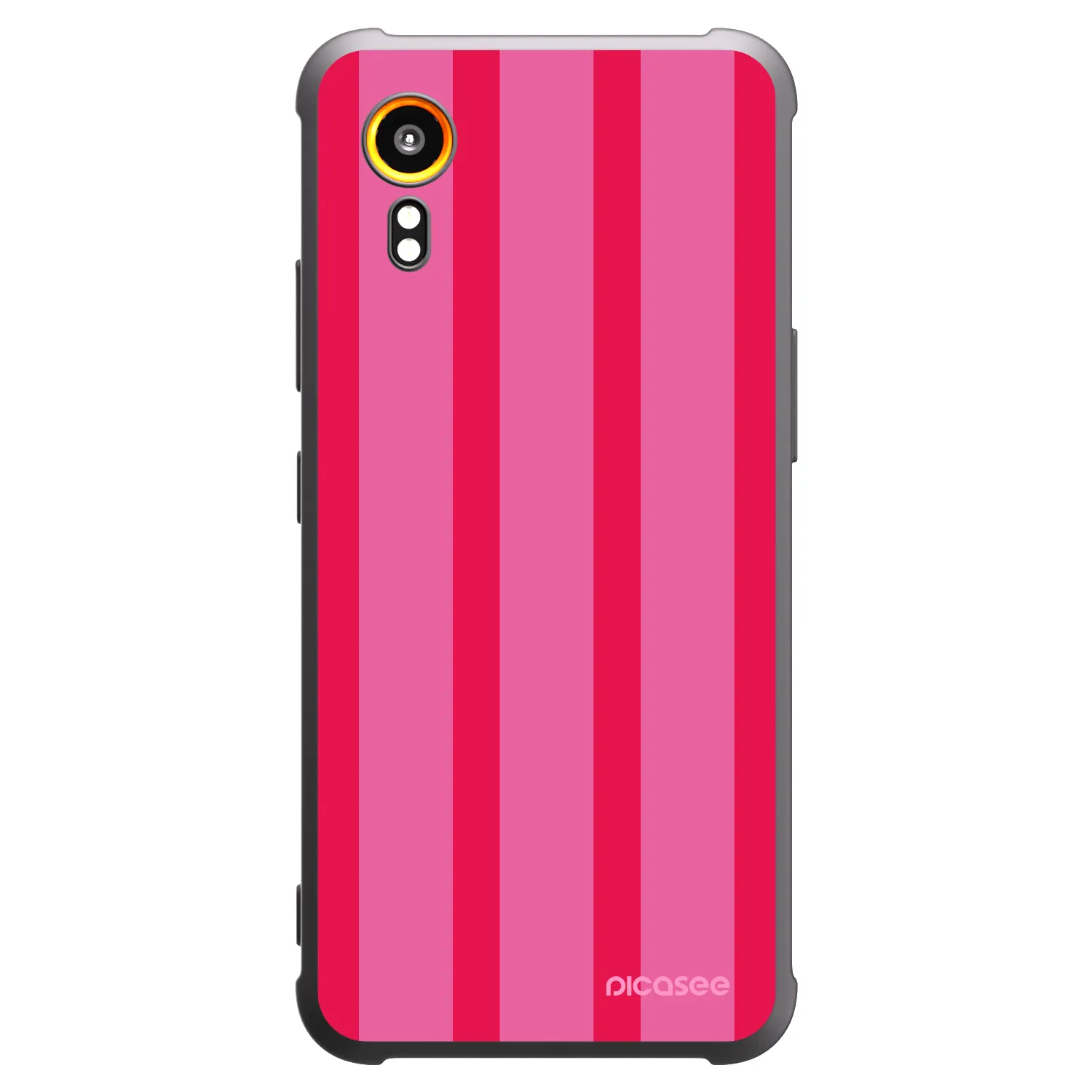 Picasee Samsung Galaxy Xcover 7 Hülle - Schwarzes Silikon - Hot tropic