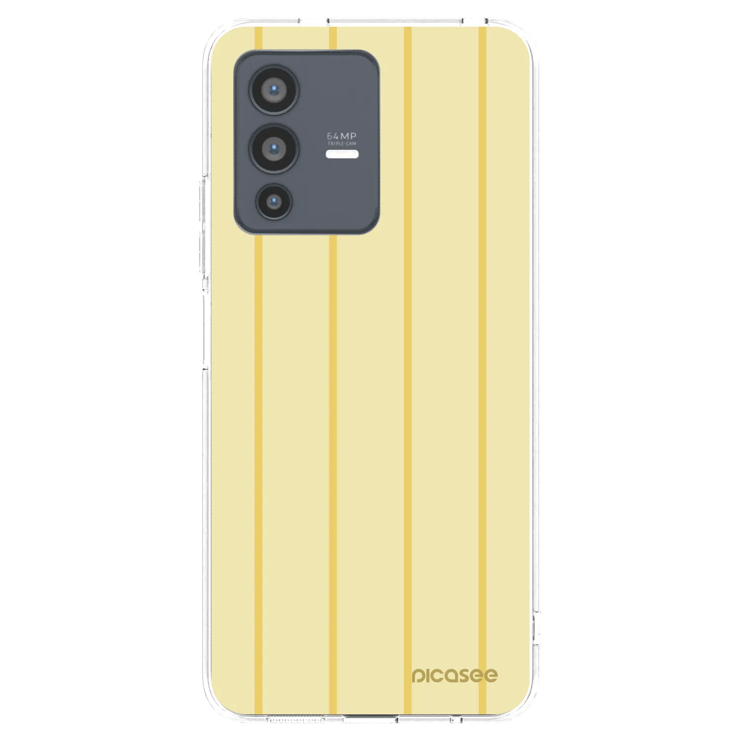 Picasee Vivo V23 5G Hülle - Transparentes Silikon - Liquid sunshine